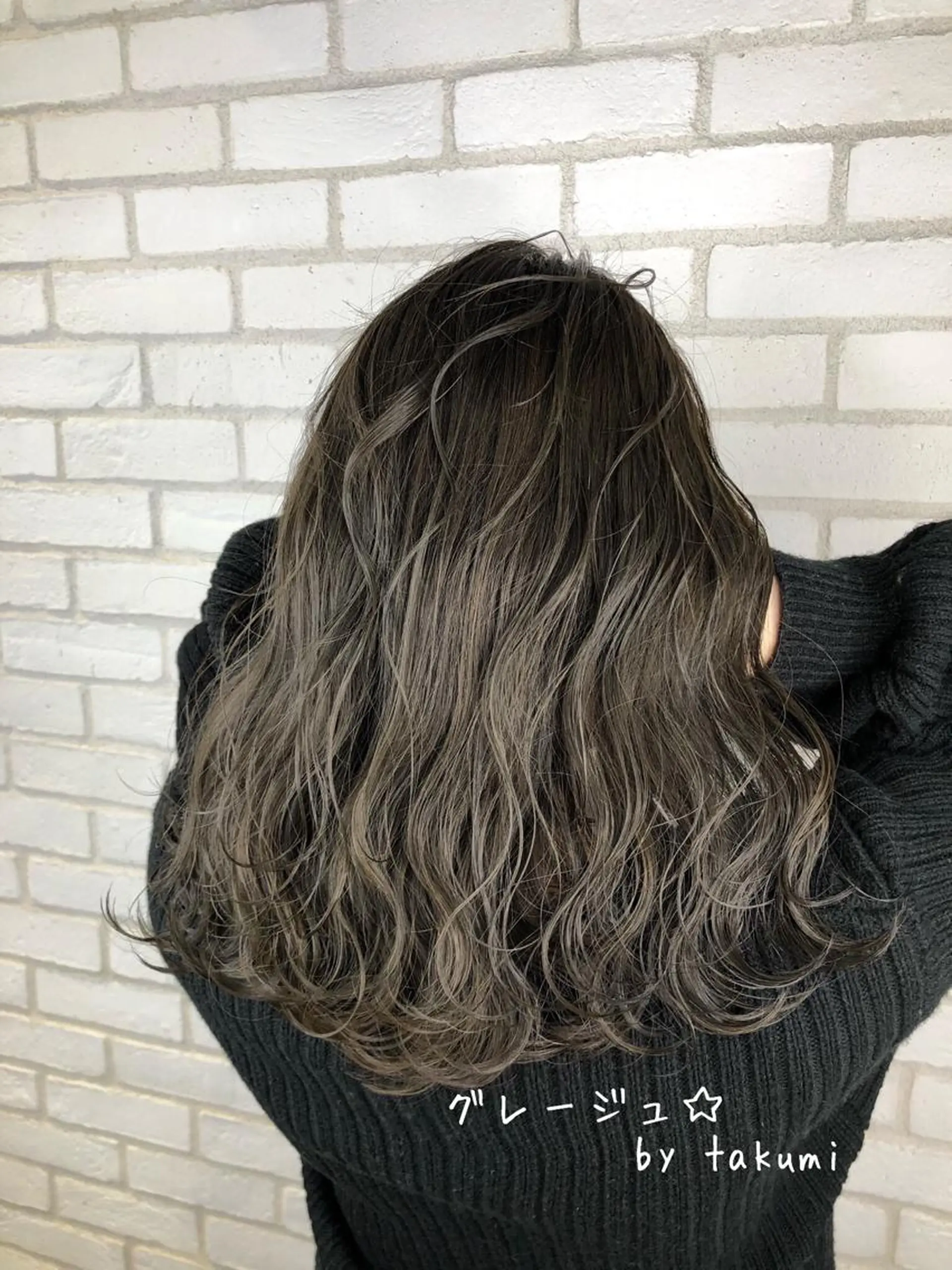セミロング カラー グレージュ she2.shinjuku所属・顧客様専用予約 新規予約不可のヘアスタイル