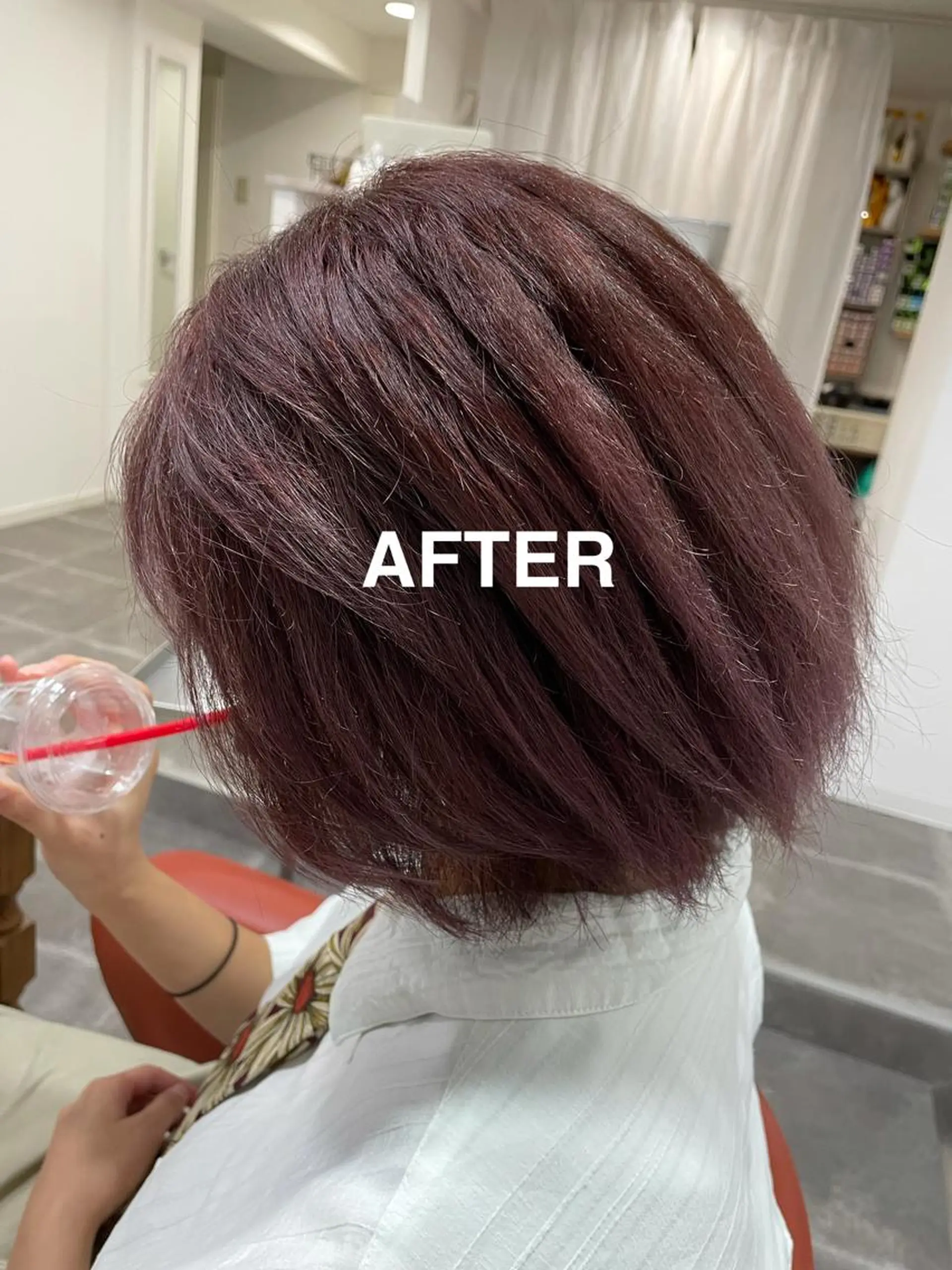ショート カラー レッドカラー カット ヘアカラー トリートメント 森田 一平のヘアスタイル