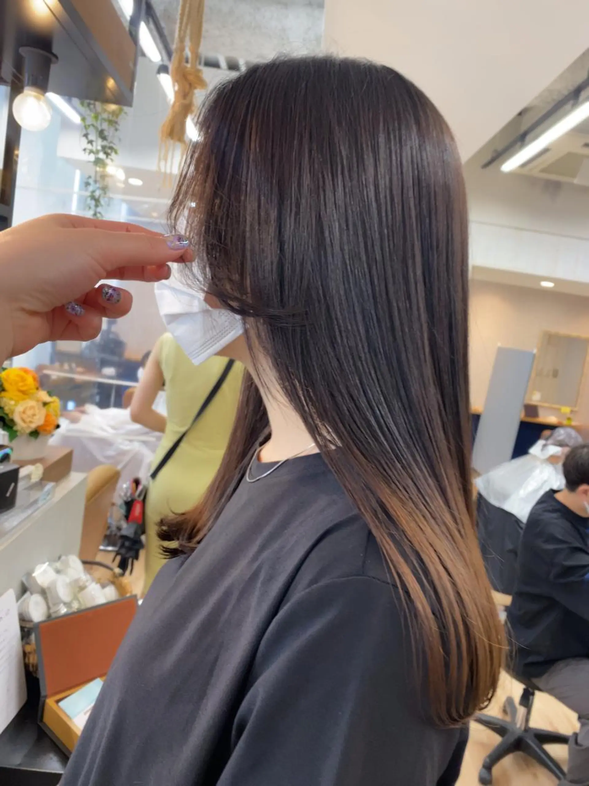 ロング カラー パーマ ヘアアレンジ Riposo.所属・✨似合わせカラー✨ 奈須晴香のヘアスタイル