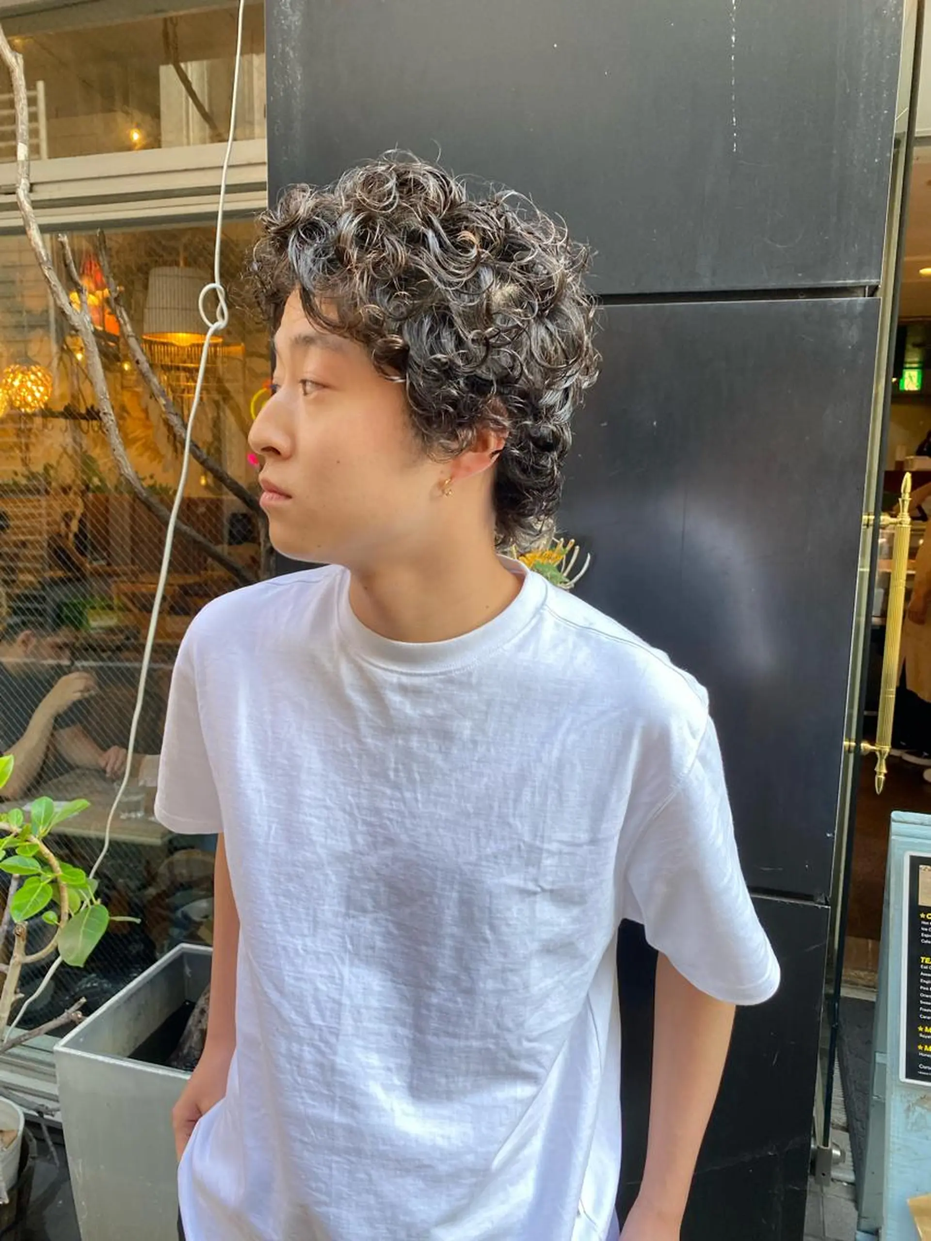 ショート パーマ メンズ カット パーマ SALOWIN天神大名店所属・吉武 茂暉のヘアスタイル