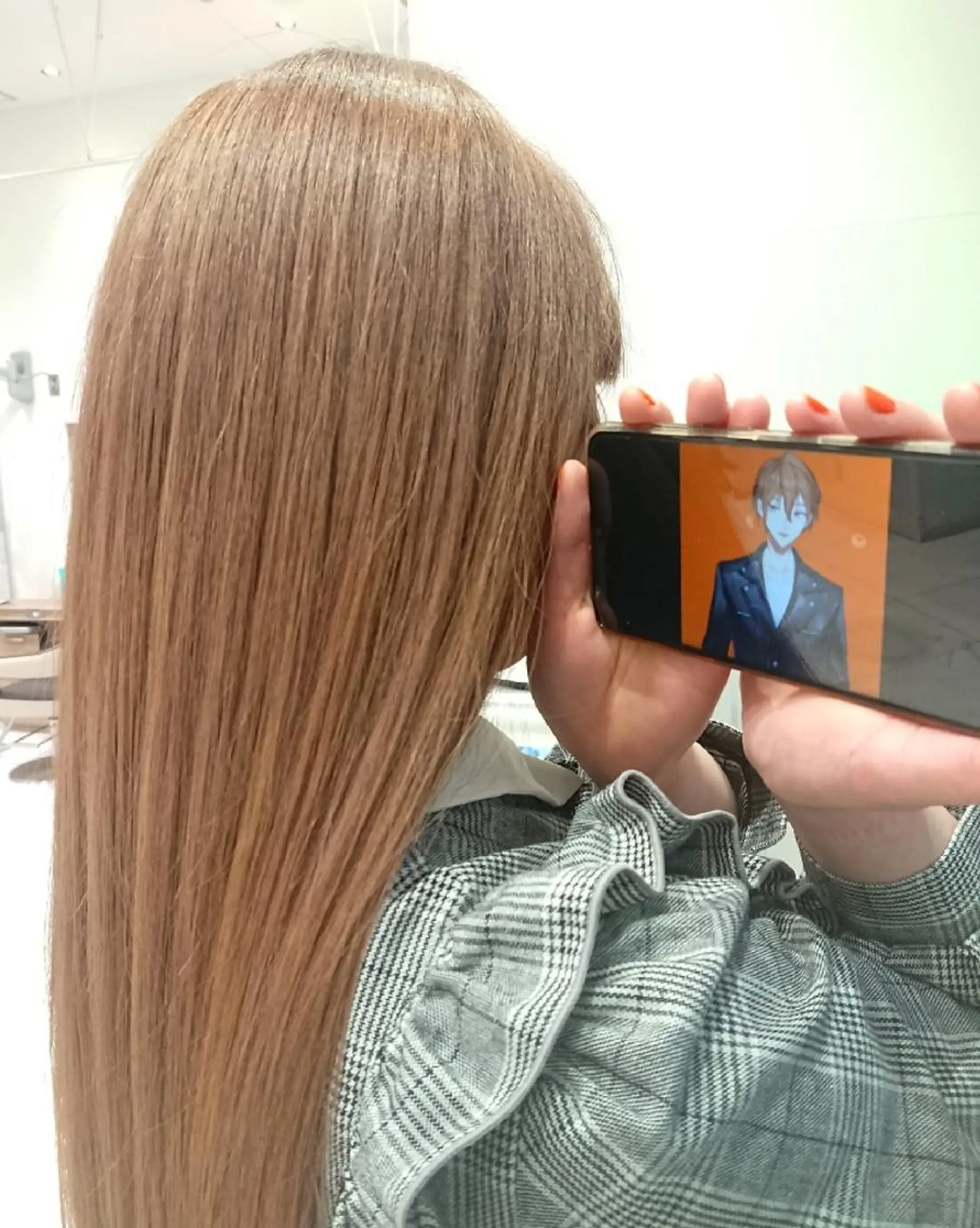 ロング カラー ベージュカラー ブリーチ ケアブリーチ ミルクティーベージュ ヘアカラー トリートメント あらげ 🌈推しカラー🌈ᵕのヘアスタイル