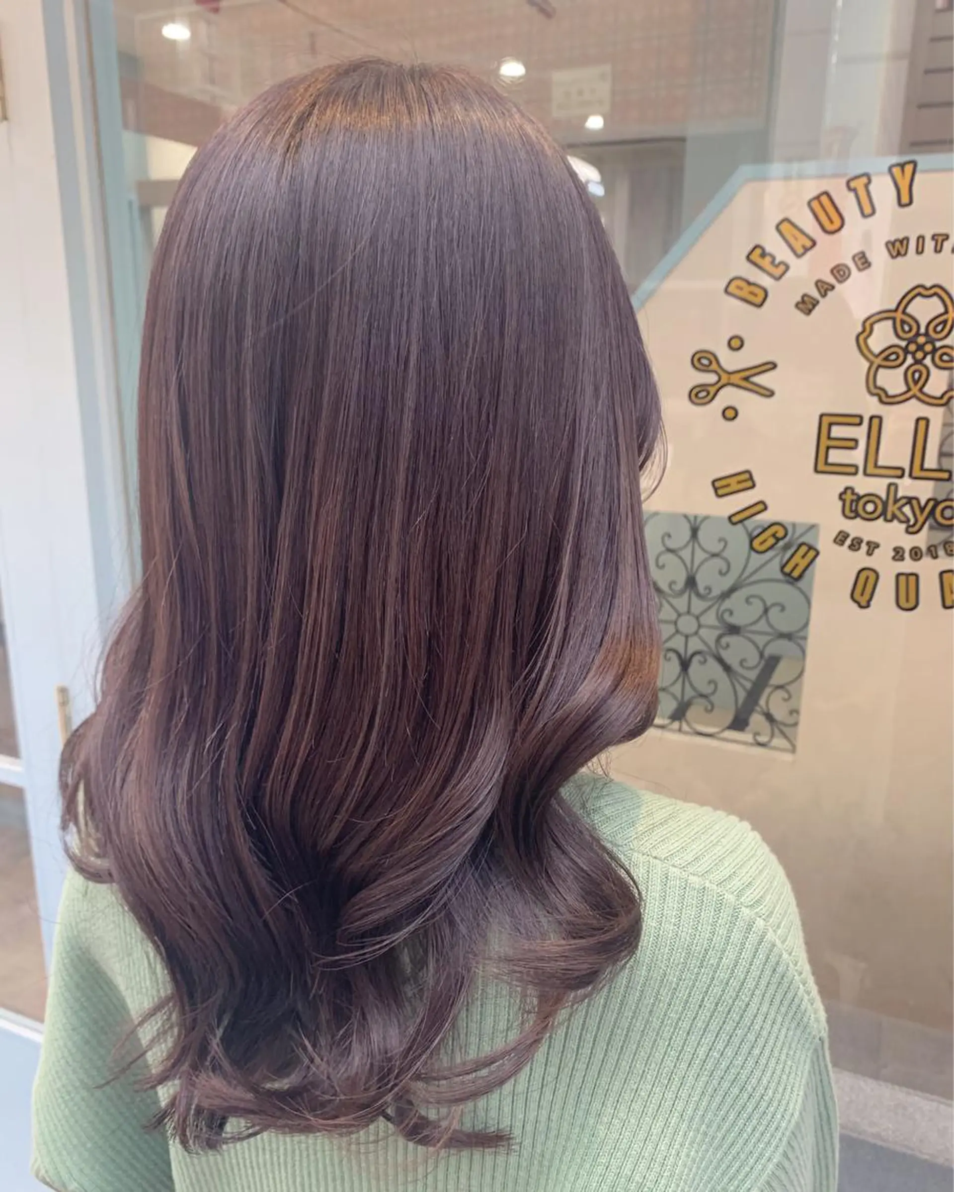 セミロング ヘアカラー L tokyo所属・🥀Horiuchi Natsumi🥀のヘアスタイル