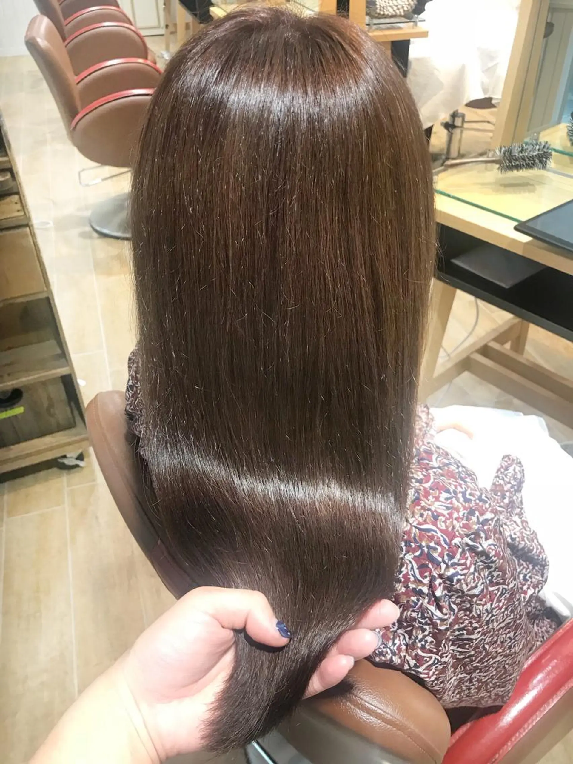 ロング カラー アッシュ ラベンダーカラー ラベンダーアッシュ カット パーマ トリートメント パーマ×ウルフカット koya☆のヘアスタイル