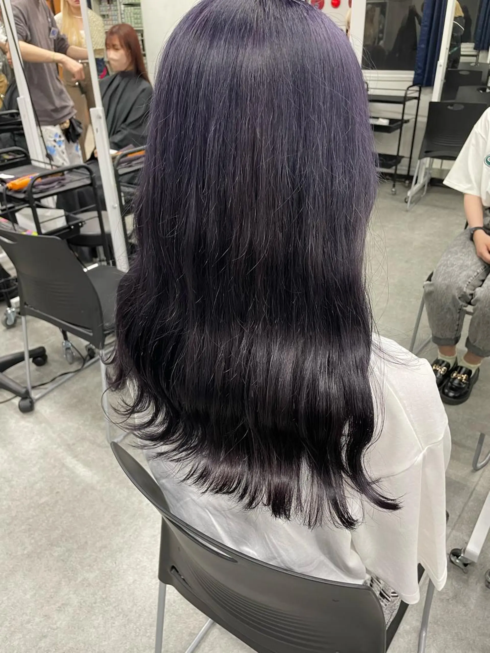 セミロング ヘアカラー トリートメント ハイトーンブロンド 横浜💞ミオのヘアスタイル