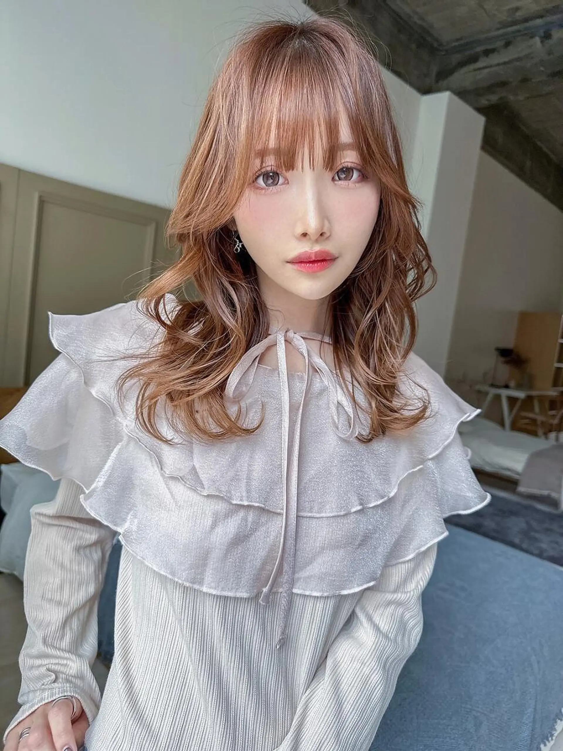 ロング カラー カット ヘアカラー ANGELICA 近鉄奈良店のヘアスタイル