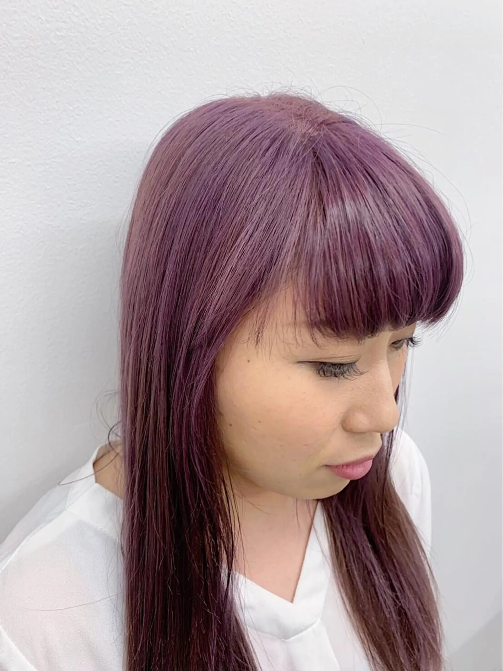 ロング カラー ヘアアレンジ flamme Annaのヘアスタイル