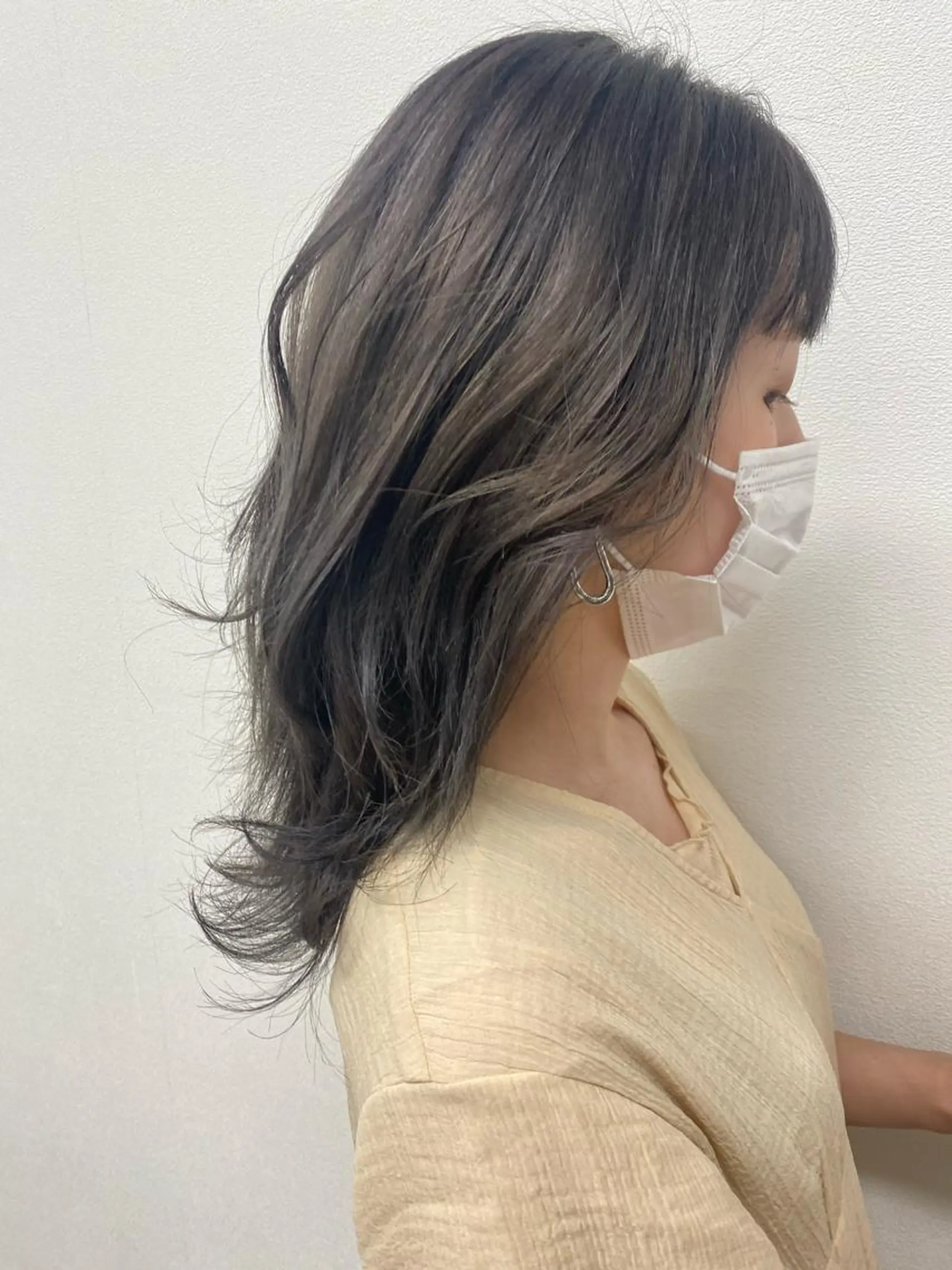 ロング カット ヘアカラー トリートメント 髪質改善韓国レイヤー SHIORI🦋のヘアスタイル