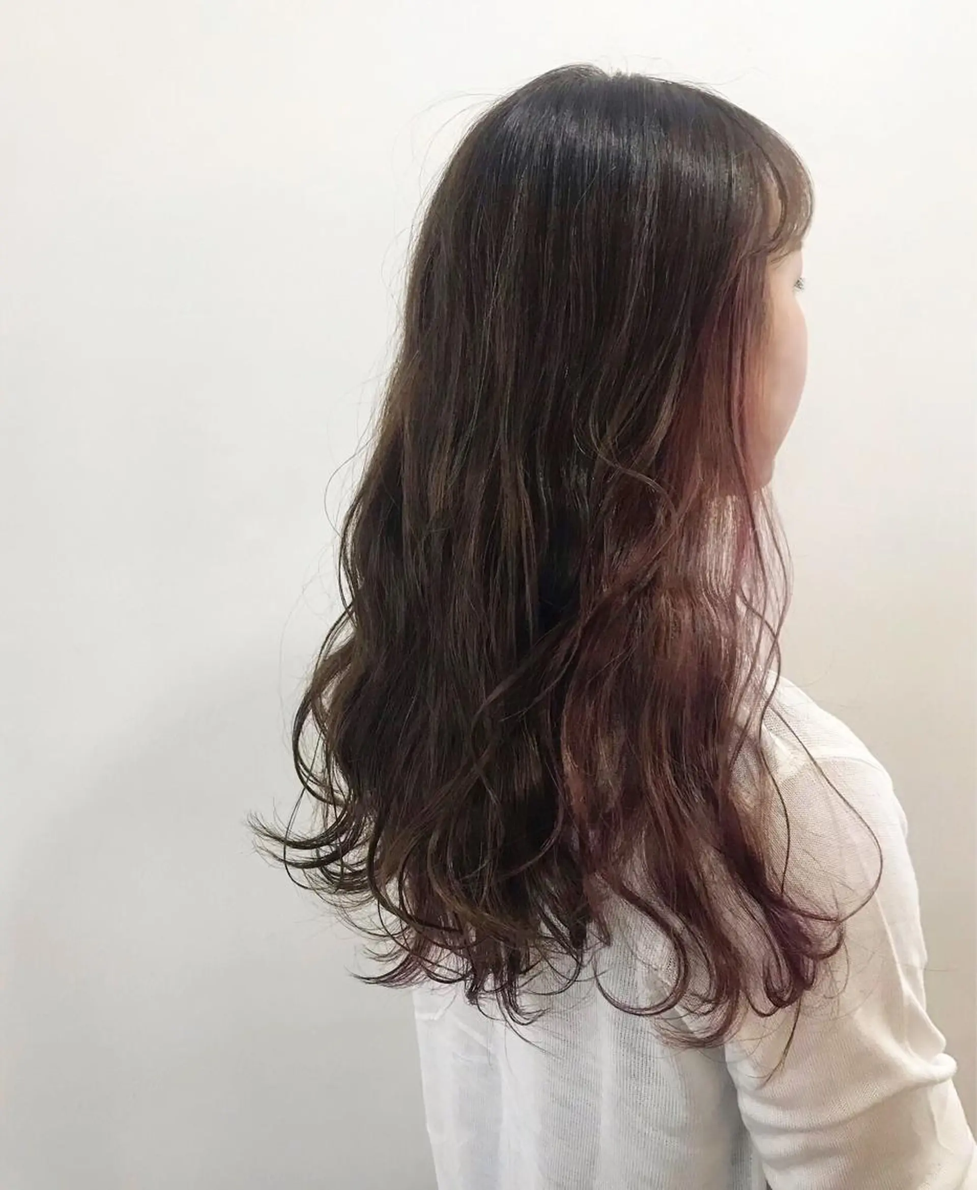 カラー インナーカラー ピンクカラー ヘアカラー フラム所属・WATANABE MISAKIのヘアスタイル