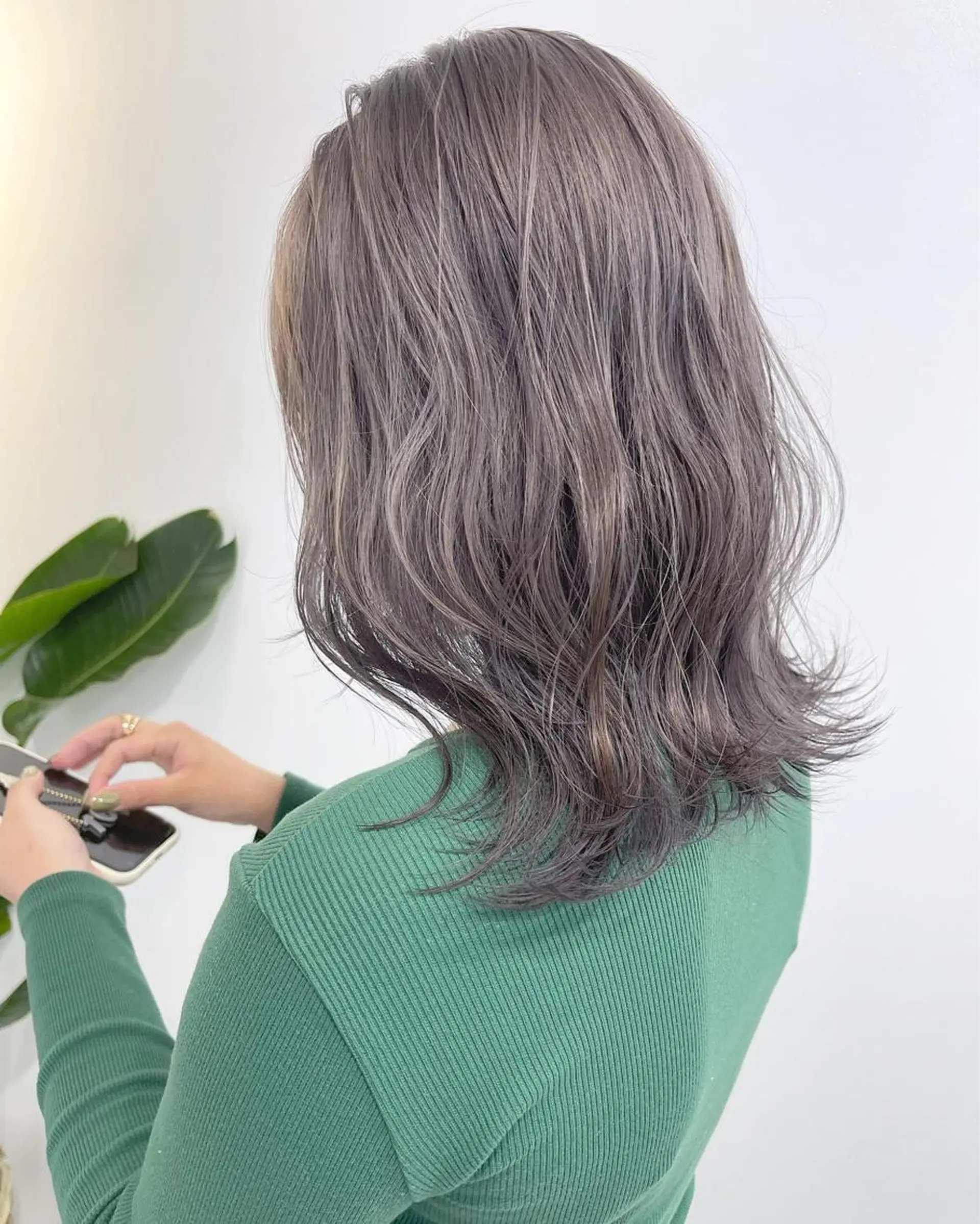ミディアム カラー グレージュ ラベンダーカラー ラベンダーグレージュ ラベンダーグレー ヘアカラー トリートメント 🌈game🌈 下北沢店のヘアスタイル