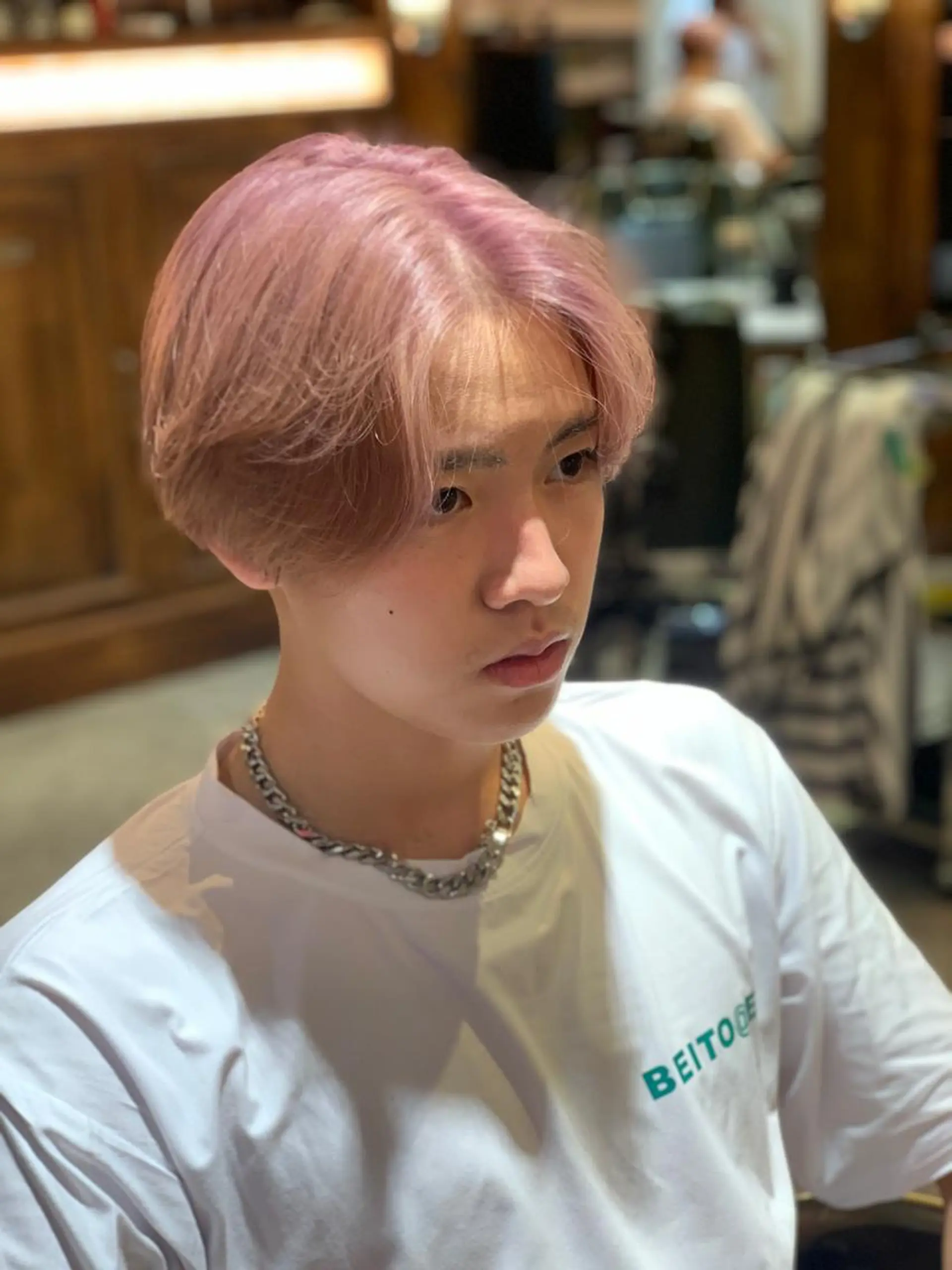 ショート カラー メンズ カット ヘアカラー トリートメント BINGO HAIR WORKS 【ビンゴヘアワークス】所属・🎱メンズフェード 特化HYOGA🎱のヘアスタイル