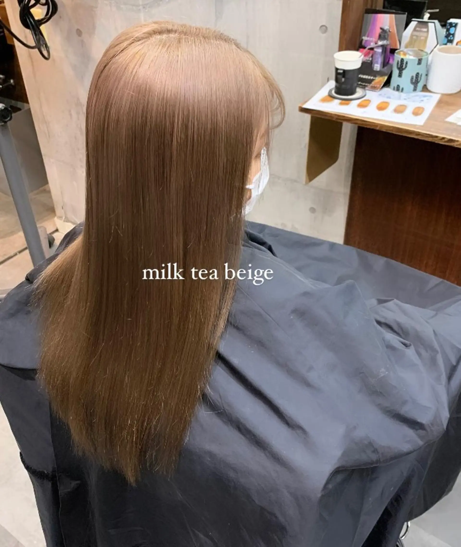 ロング カラー ダブルカラー LAFF きよののヘアスタイル