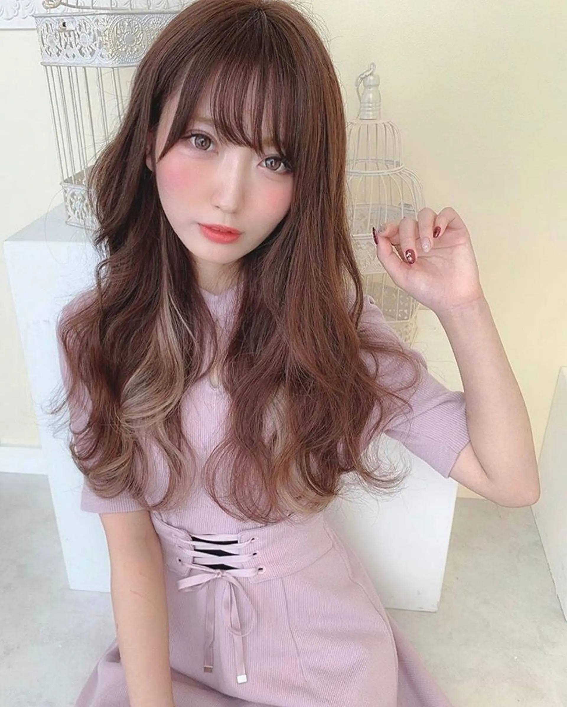 ロング ヘアアレンジ カット ヘアカラー トリートメント マテリアル 中央駅店のヘアスタイル