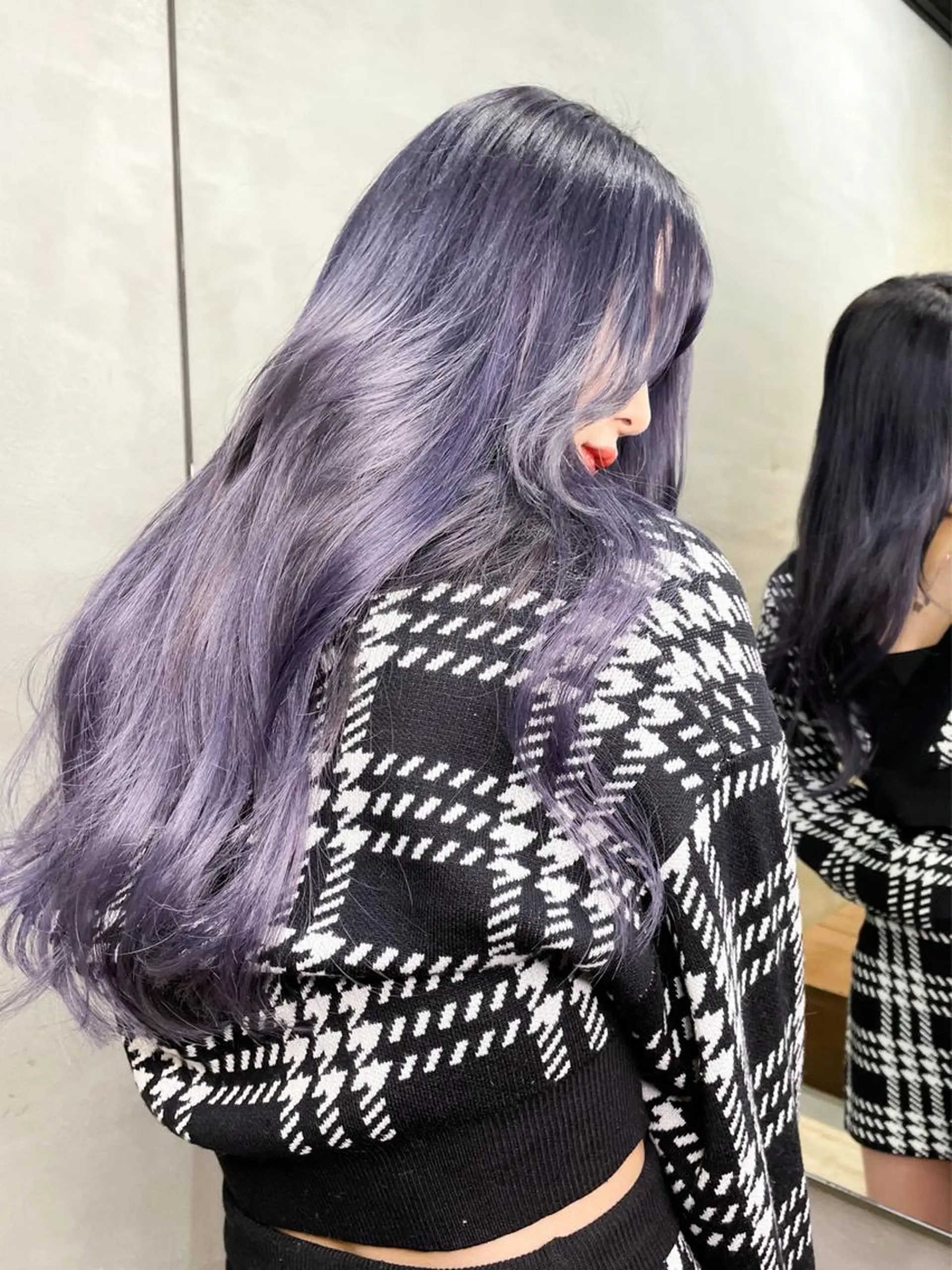 ロング ヨシンモリ 韓国風ヘア カット ヘアカラー トリートメント ブリーチなし透明感カ ラー×韓国ヘア♡ヒデのヘアスタイル