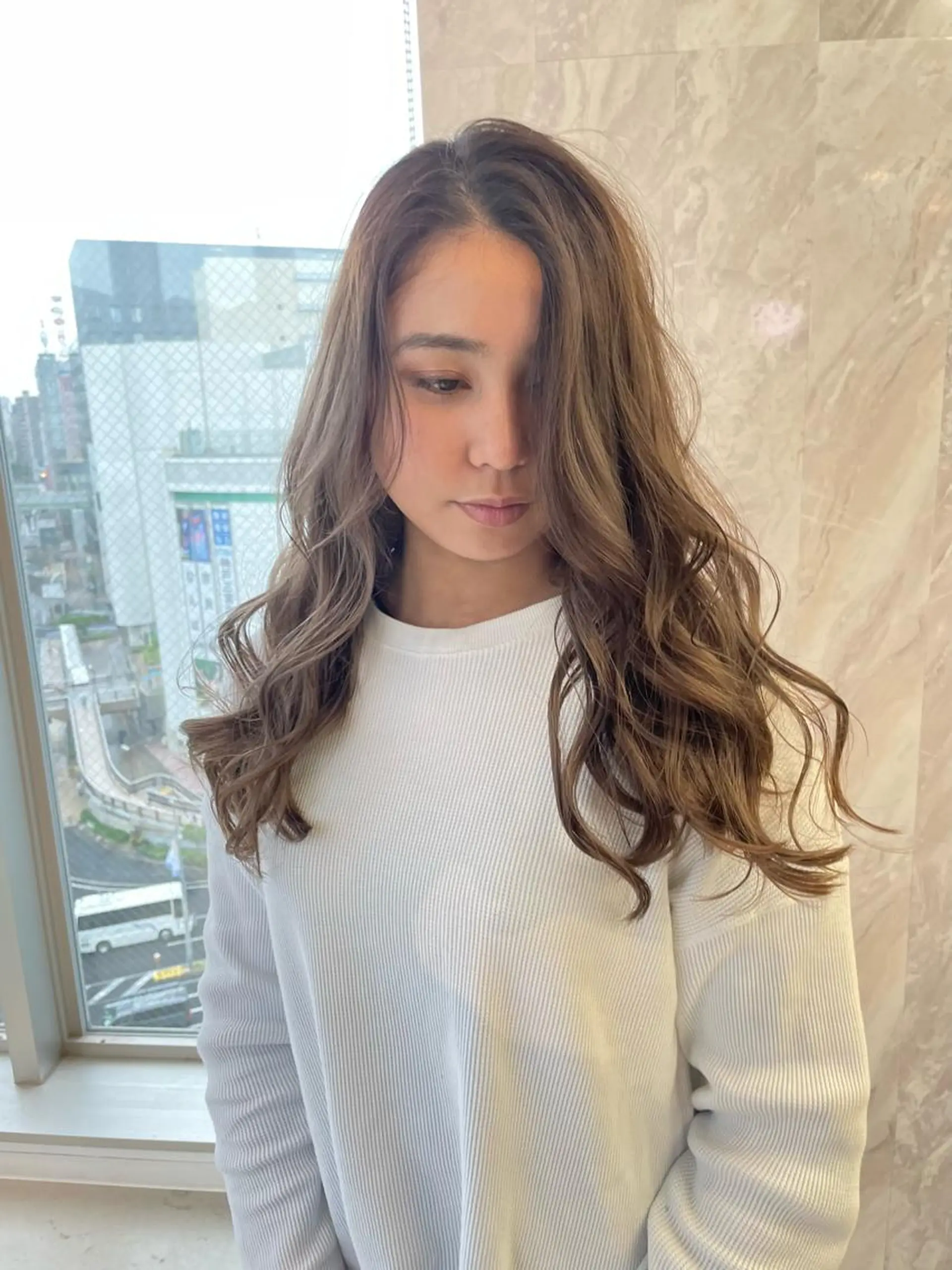ロング カラー ヘアアレンジ バレイヤージュ レイヤーカット カット ヘアカラー トリートメント 🎗秋山勇 /三宮指名No.1のヘアスタイル