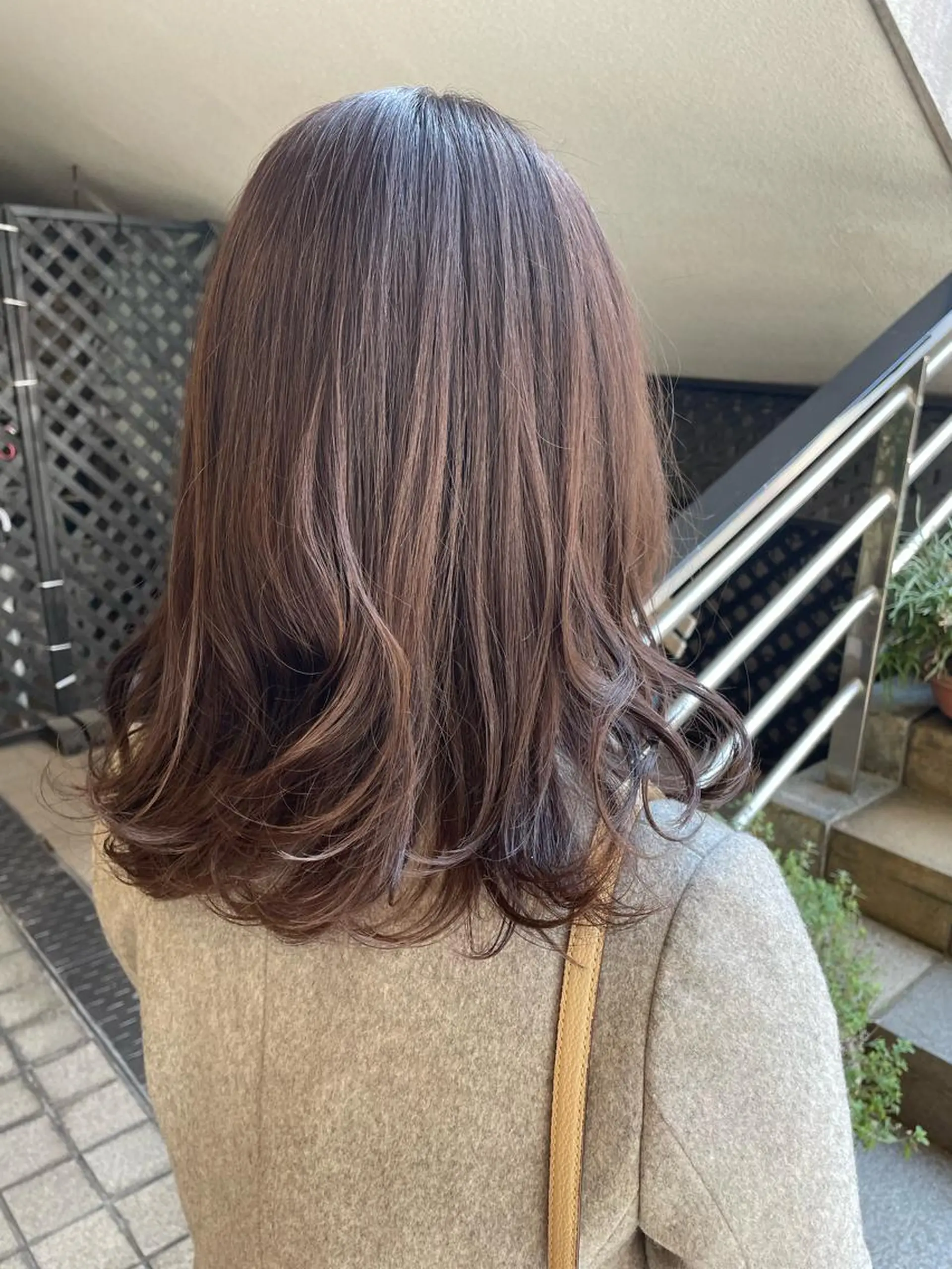 ミディアム カラー ヘアカラー 艶カラー🌙縮毛矯正 /ボブ【Reina】のヘアスタイル