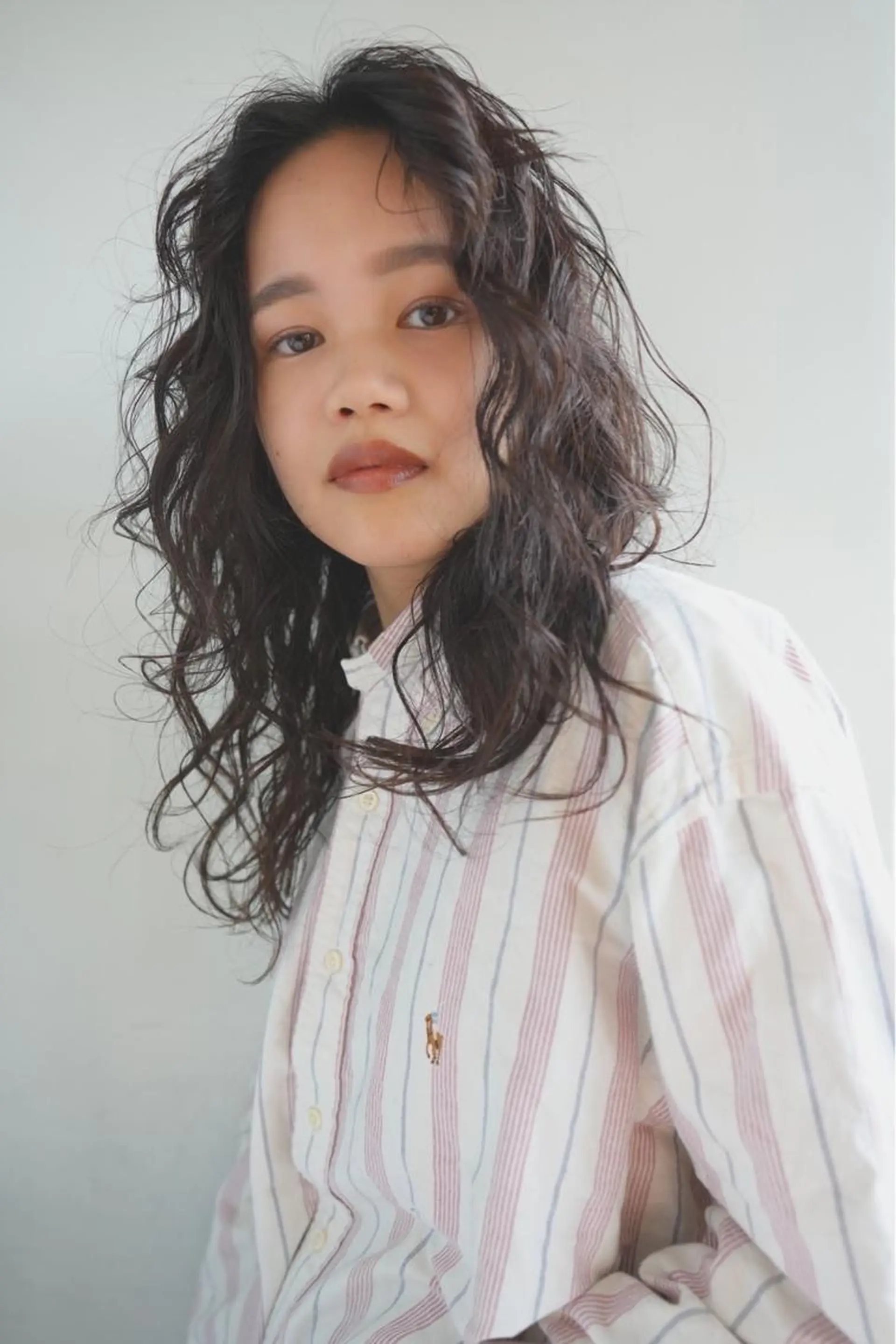 ロング パーマ china/ボブ/ ブリーチカラーのヘアスタイル