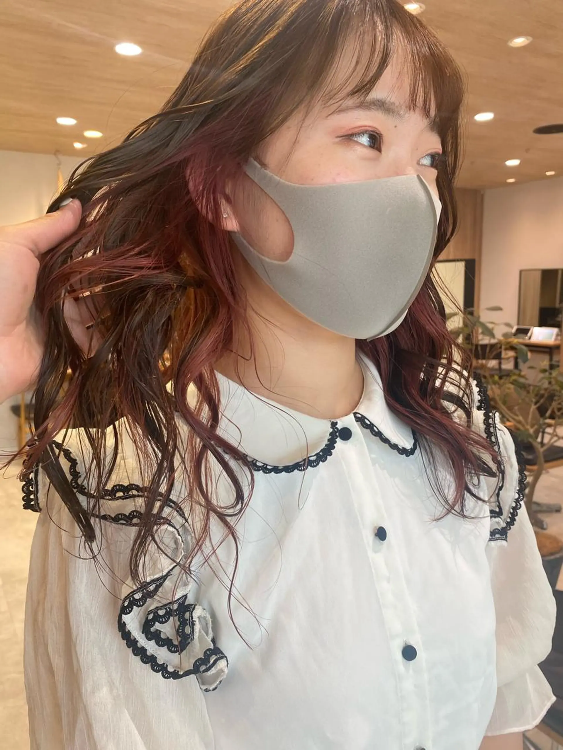 ロング カラー インナーカラー ヘアカラー トリートメント ヘッドスパ パーマ指名No1 /namiのヘアスタイル