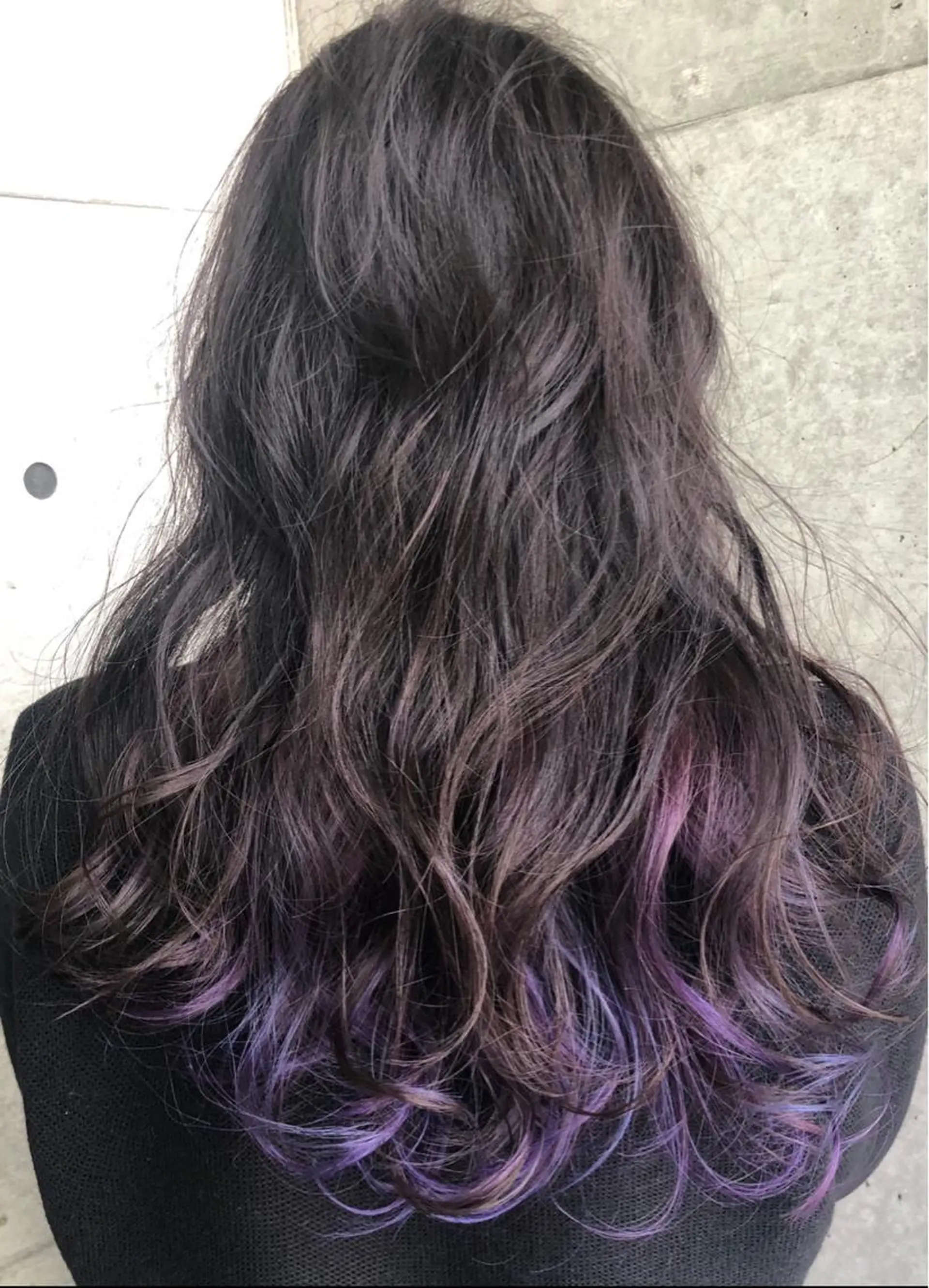 ロング カラー ブルーカラー インナーカラー バイオレットカラー 🫧ニュアンス/ レイヤー/arakiのヘアスタイル