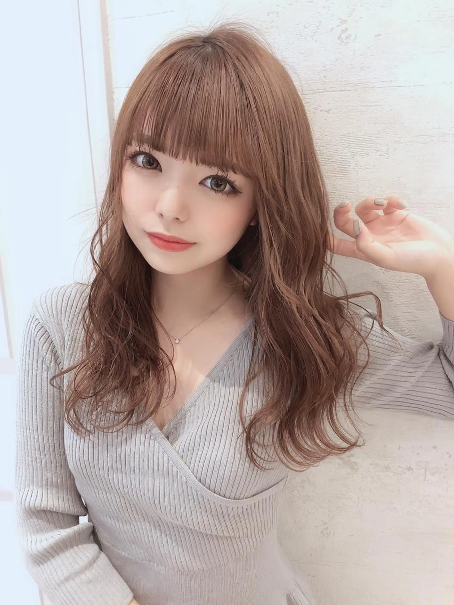 ミディアム カット ヘアカラー トリートメント 代表山口ひな 髪質改善のプロのヘアスタイル