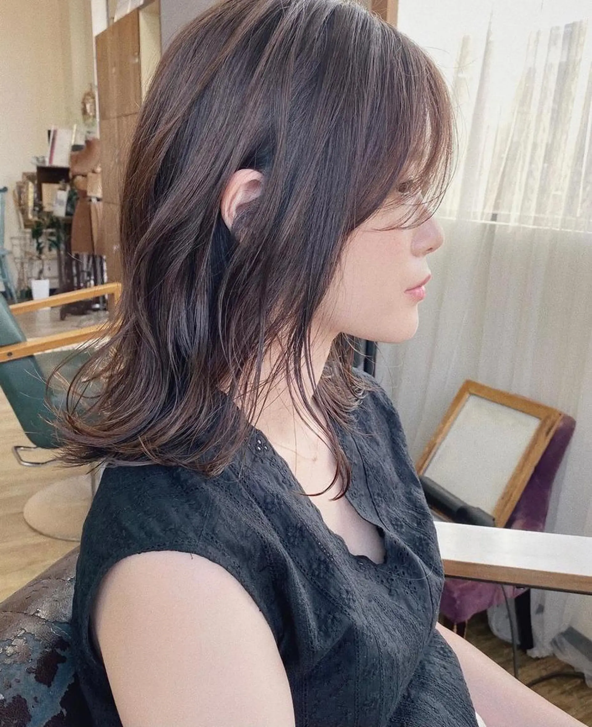 ミディアム カラー heir studio Baretta所属・山本 銀次郎のヘアスタイル