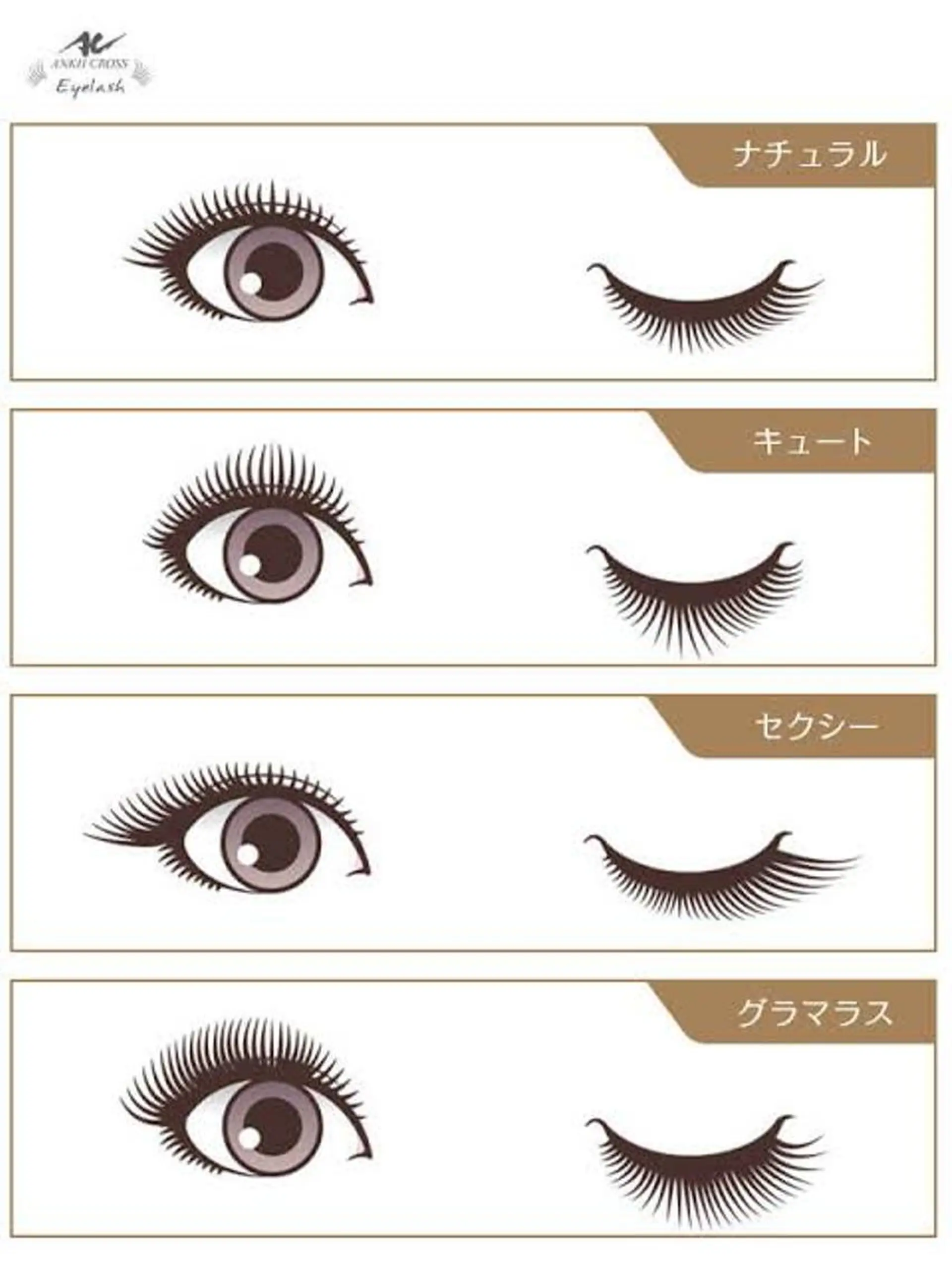 マツエク・マツパ 古橋 綾華のマツエク・マツパデザイン