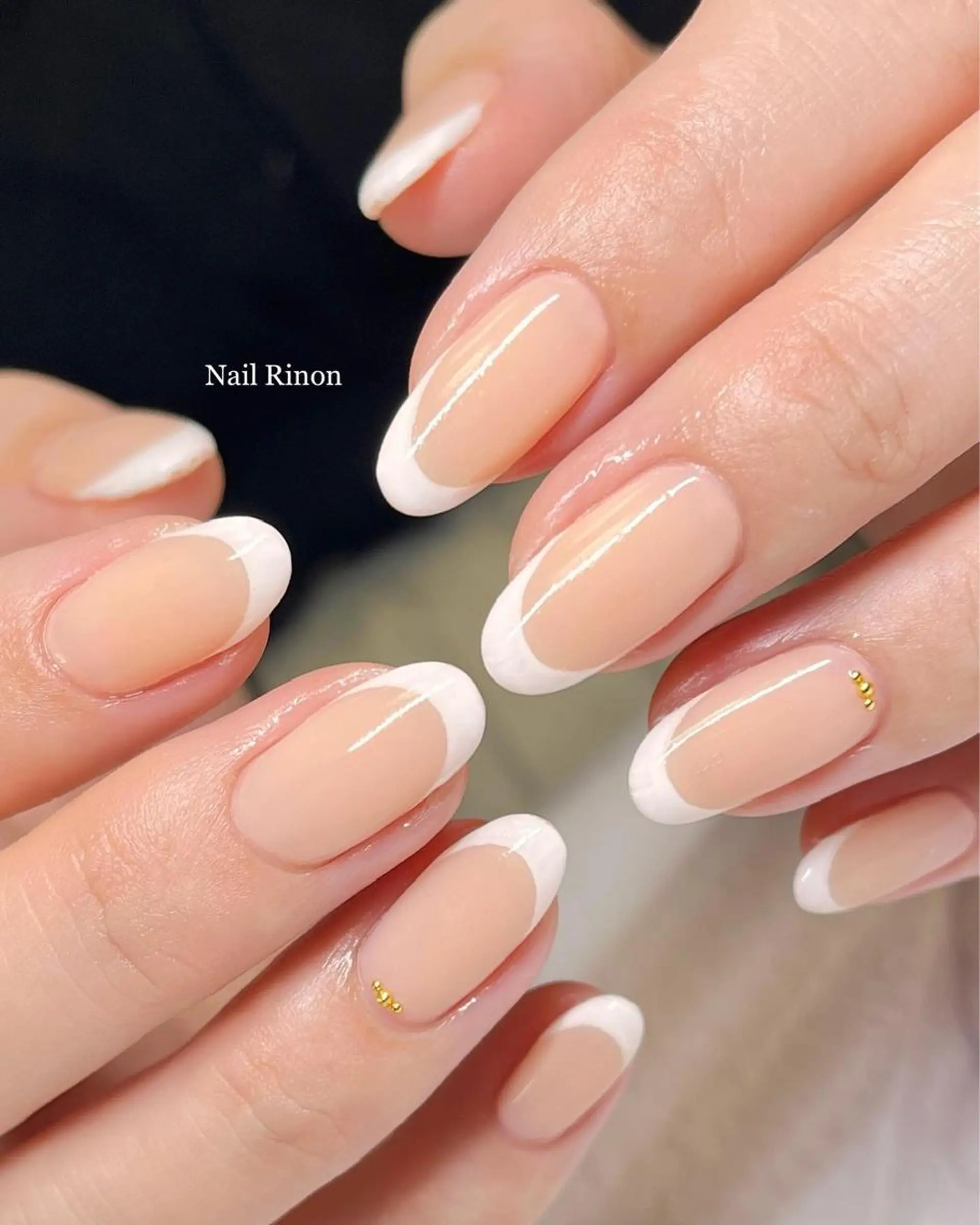 ネイル フレンチネイル ハンドネイル Nail Rinonのネイルデザイン