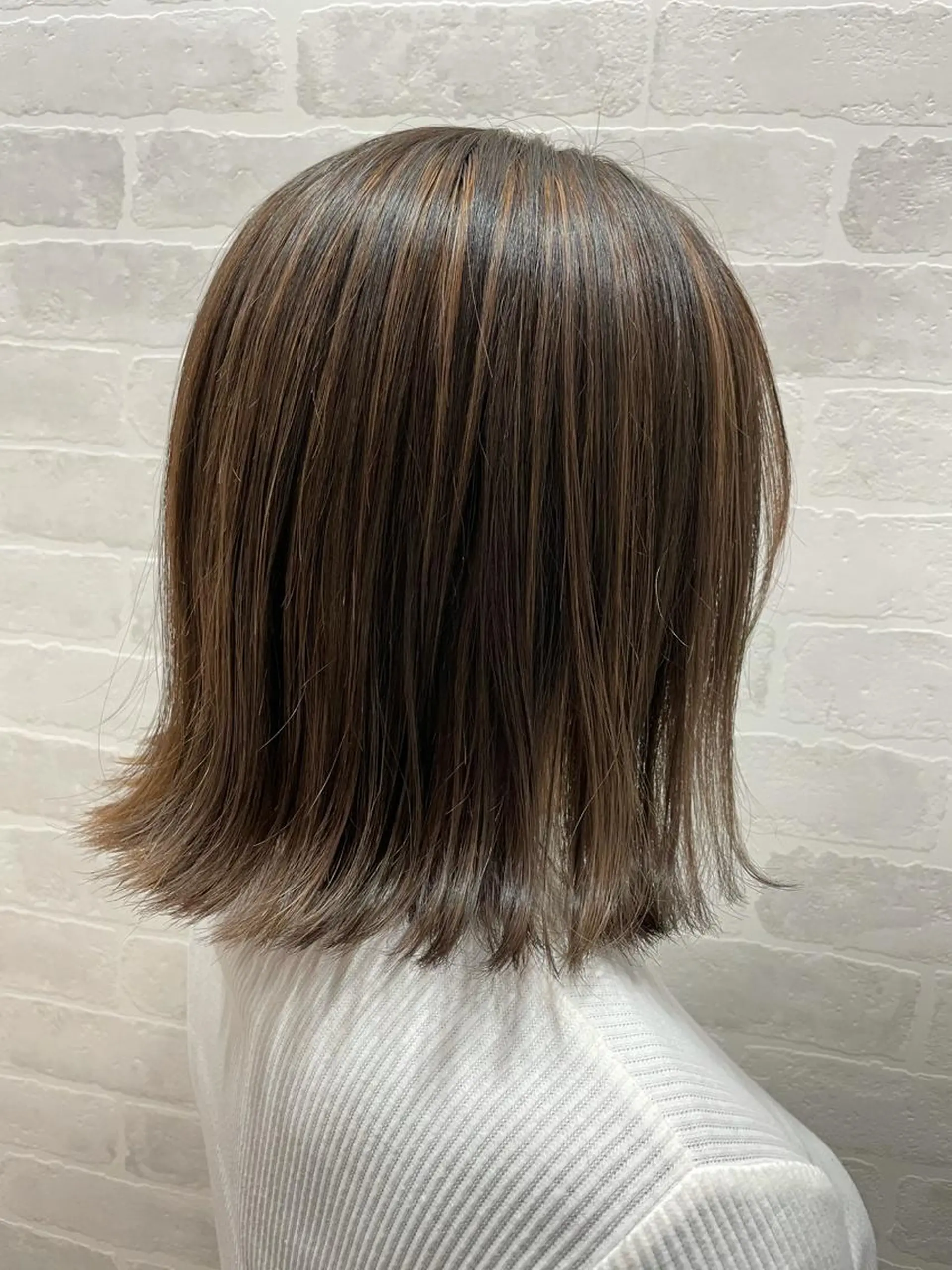 ミディアム ハイライト カット ヘアカラー トリートメント 髪質改善/天王寺／ 🐬キヨ🐬のヘアスタイル