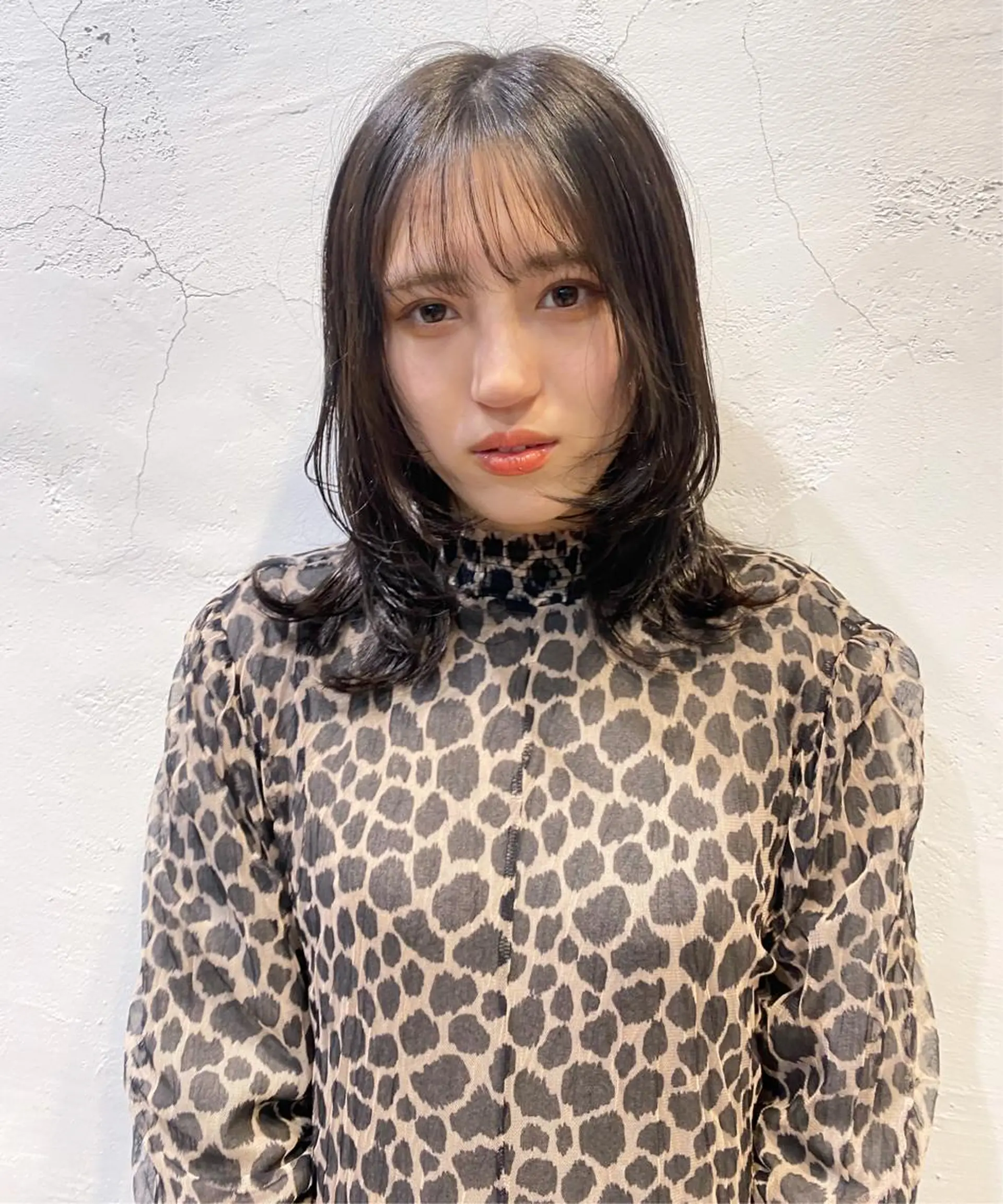 セミロング カラー レイヤーカット 顔周りカット/透明感 カラー✂️MEIのヘアスタイル