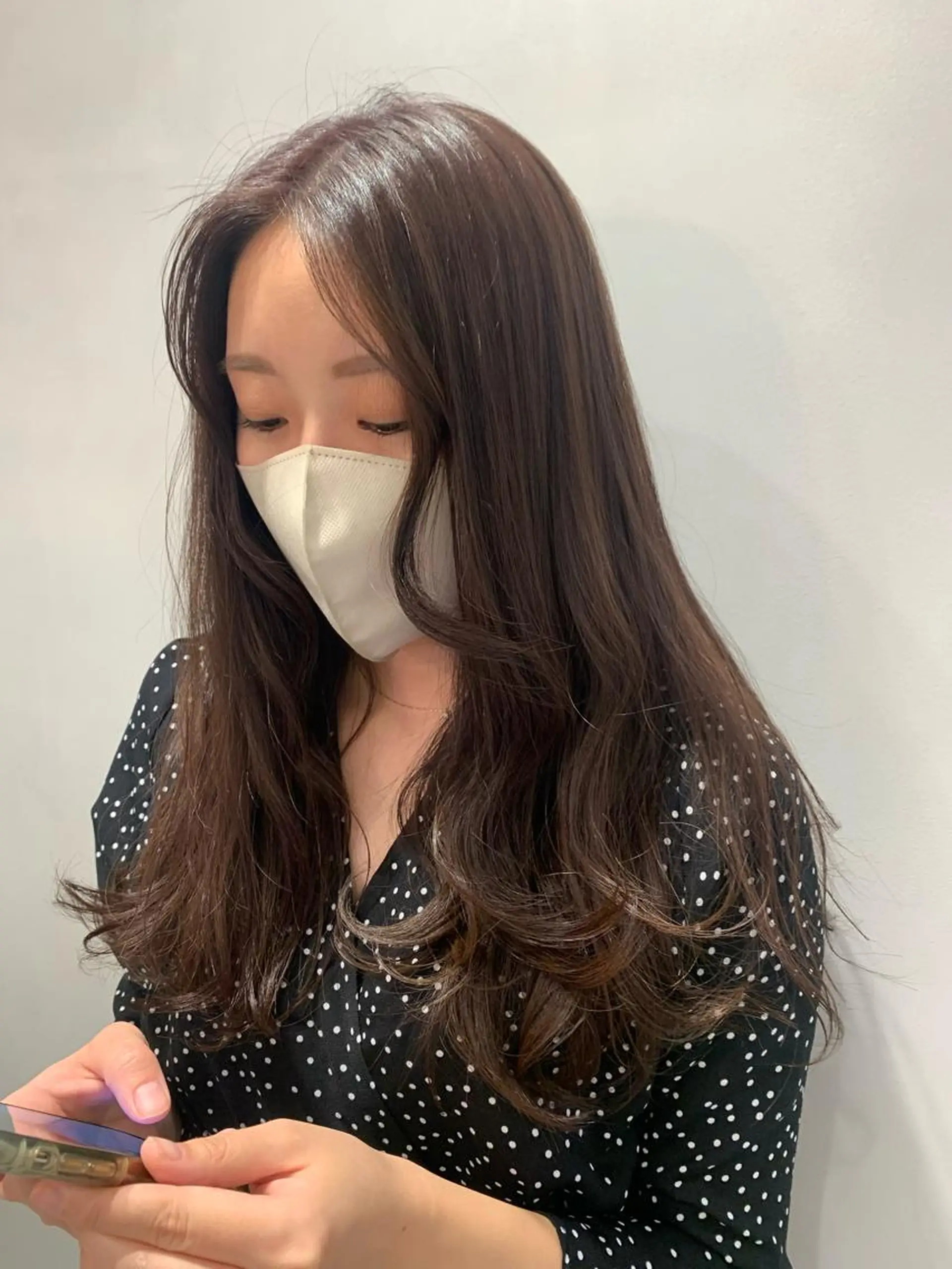 ロング カット ヘアカラー 上原 みちるのヘアスタイル