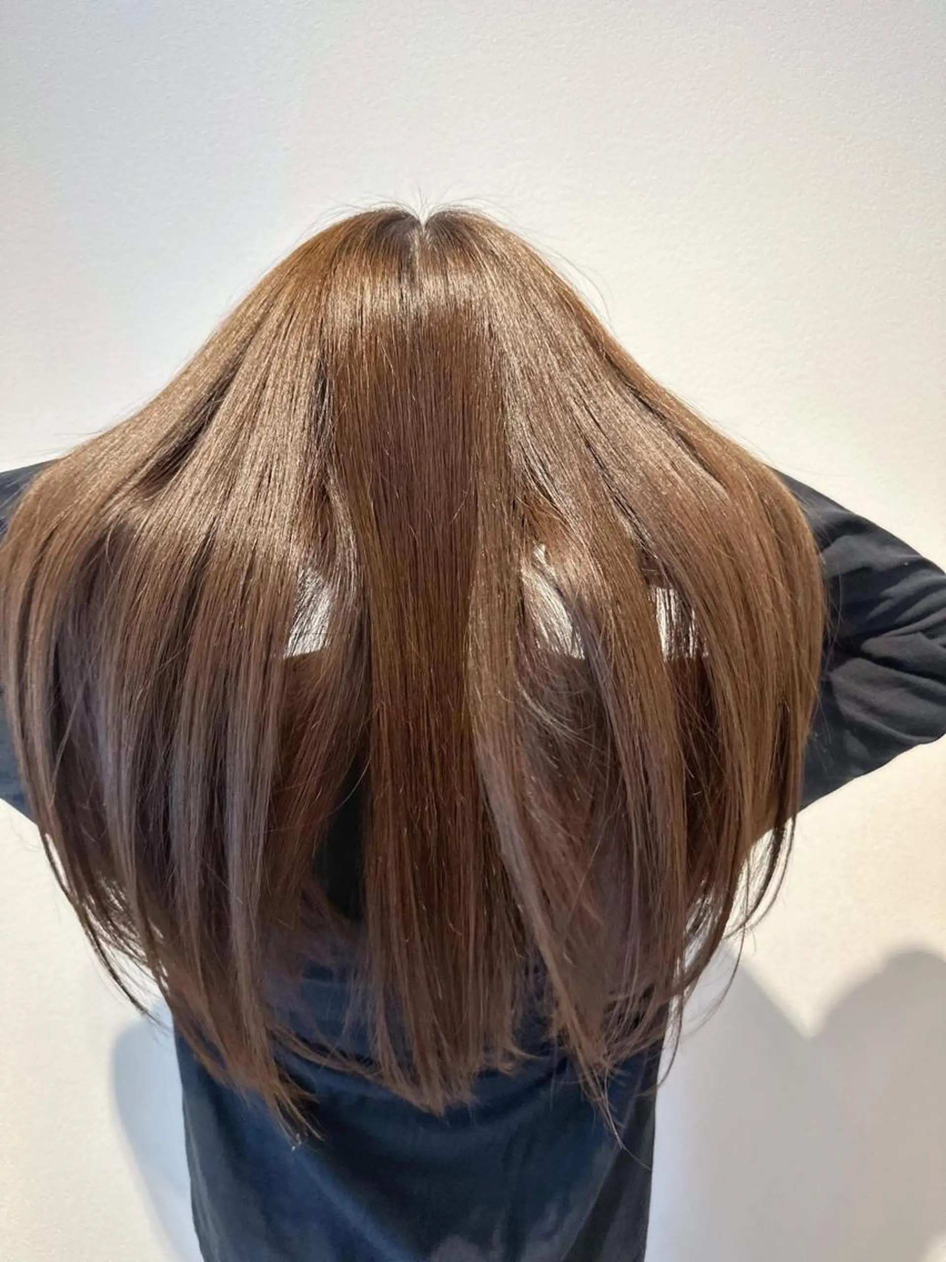 ヘアカラー トリートメント ブリーチなしWカラー /酸性ストレート河本のヘアスタイル