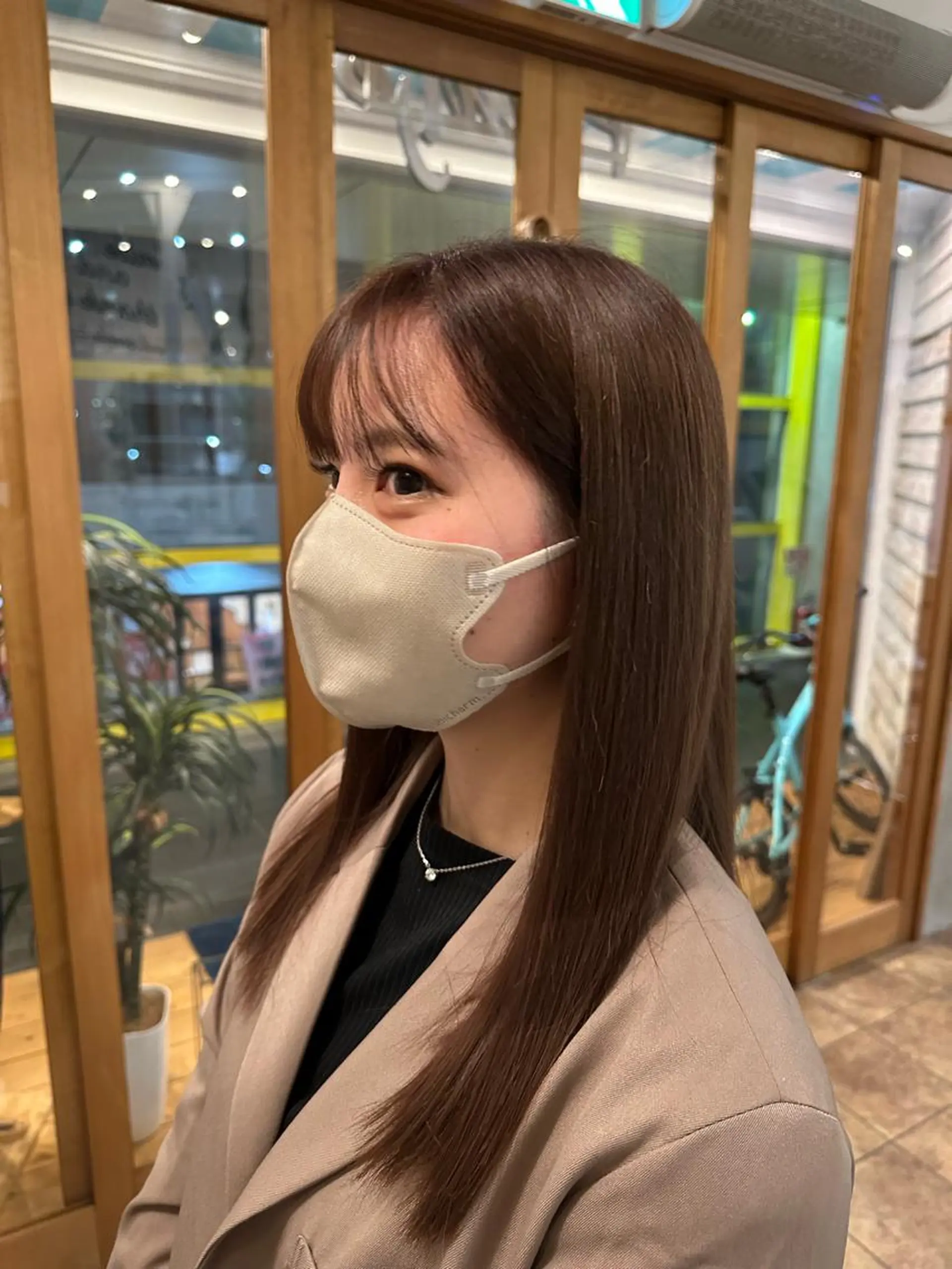 カラー ボブ、レイヤー、 ハイトーン、古淵のヘアスタイル