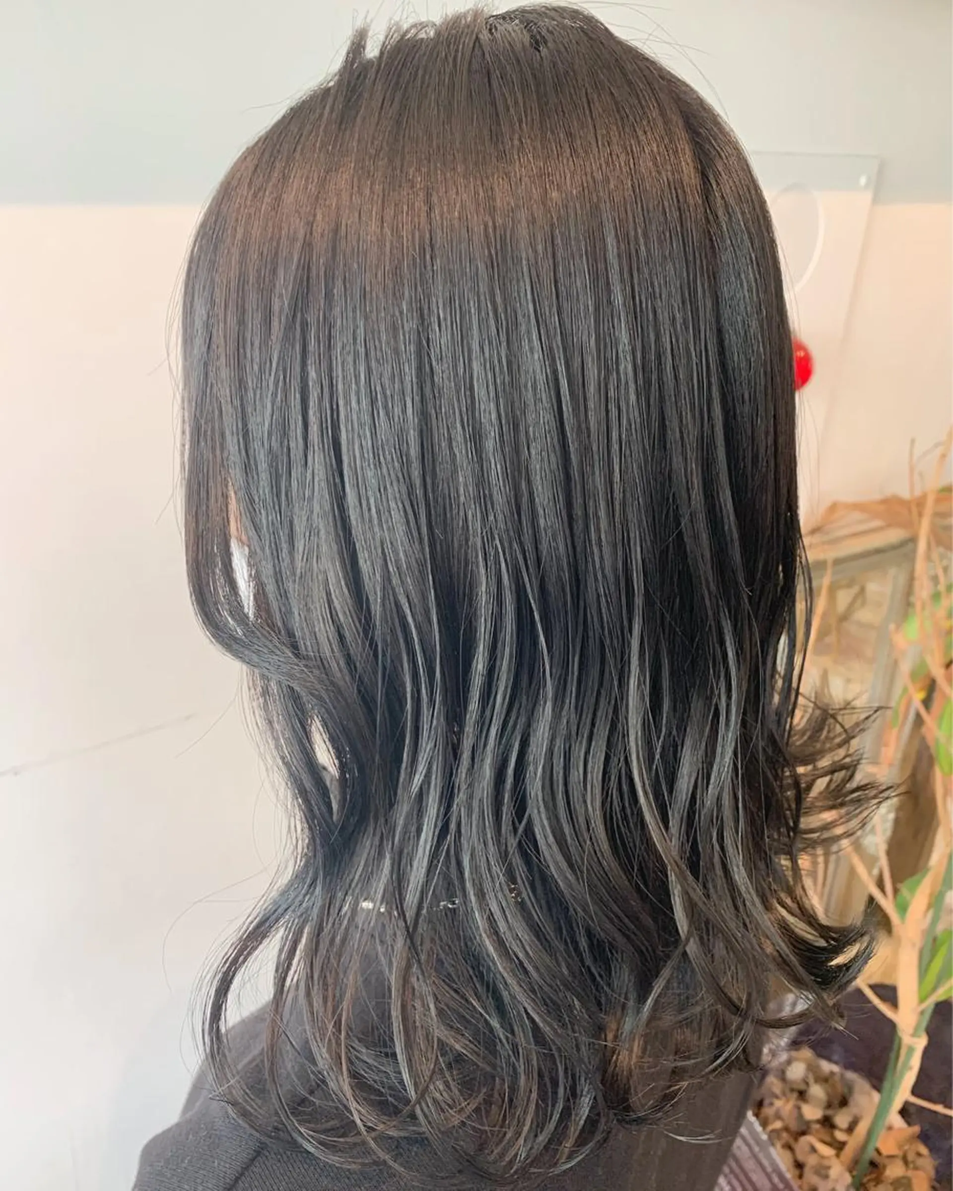 ロング カラー ヘアアレンジ グレージュ カット ヘアカラー トリートメント 山崎 澪のヘアスタイル