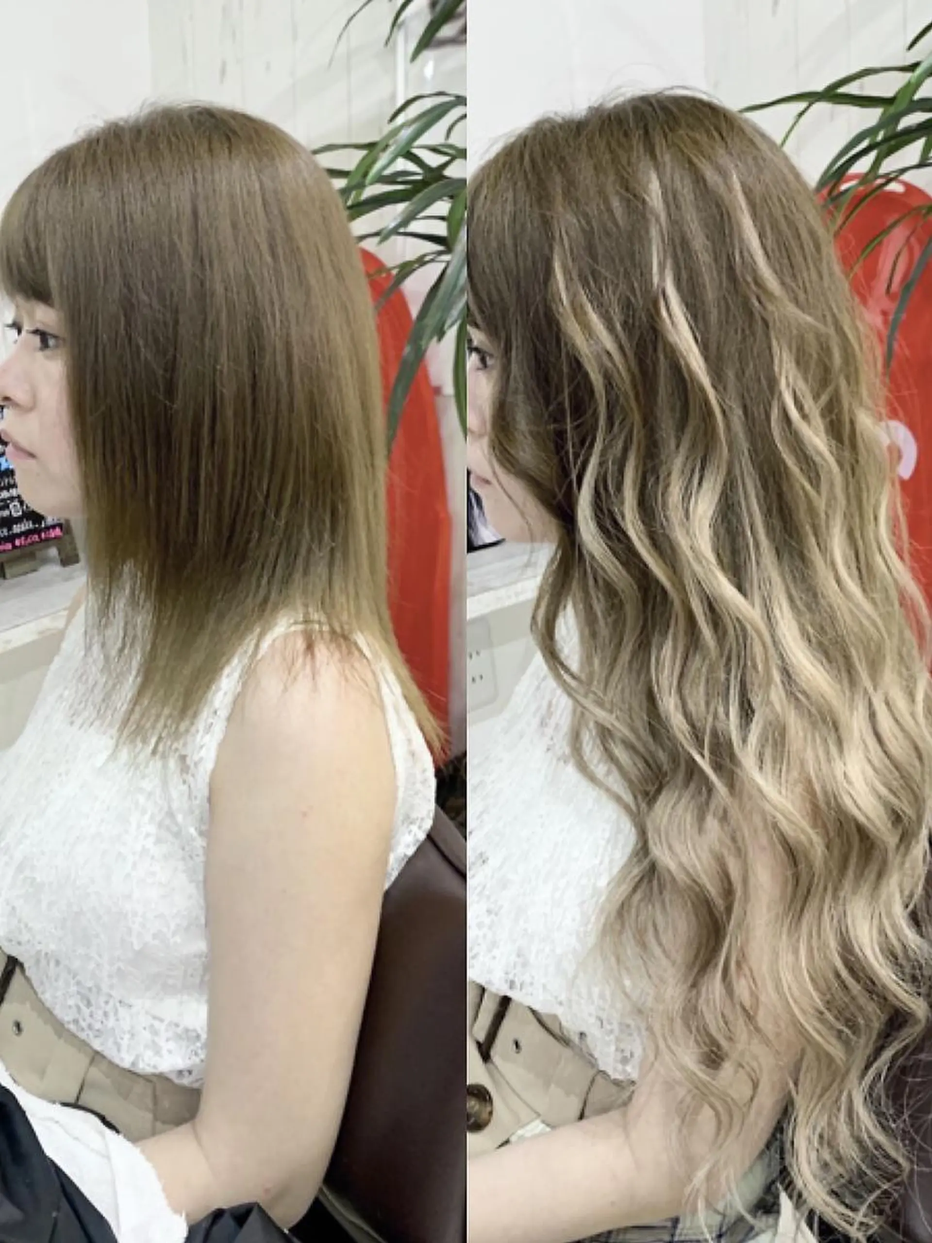 ロング カラー ヘアアレンジ レミーエクステ大阪 Device梅田のヘアスタイル