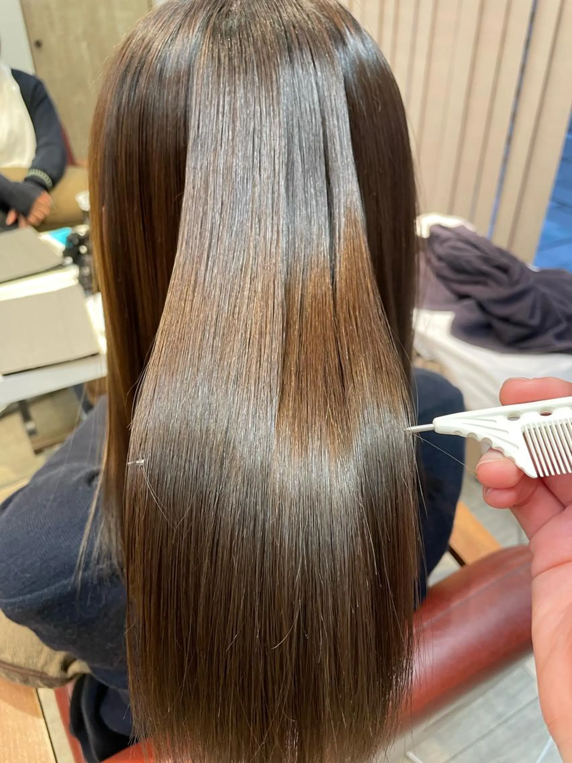 ミディアム 縮毛矯正 カット 縮毛矯正 トリートメント ✨横須賀髪質改善✨️ 加藤 百音のヘアスタイル