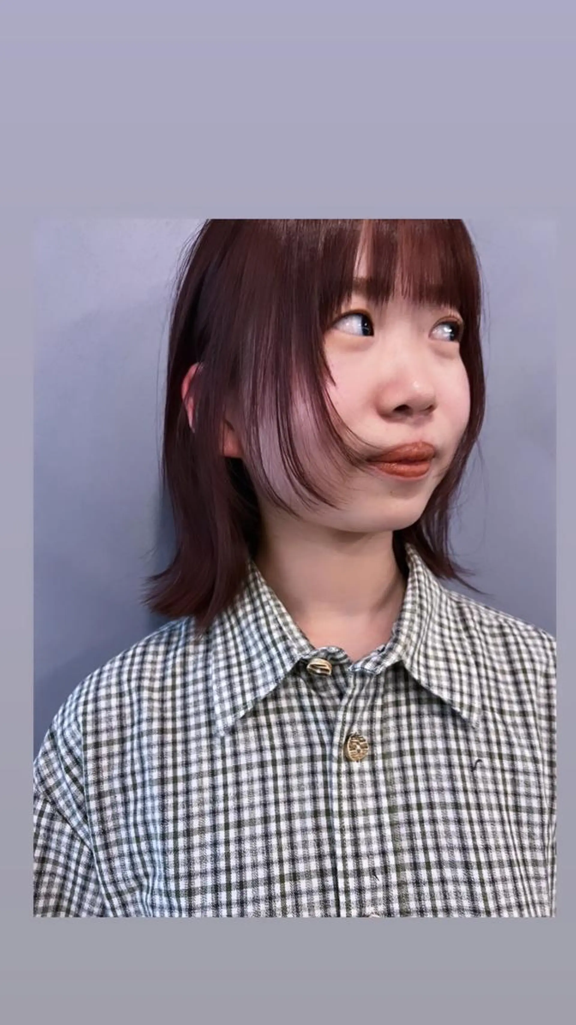 ミディアム KOCHAB 中村穂風のヘアスタイル