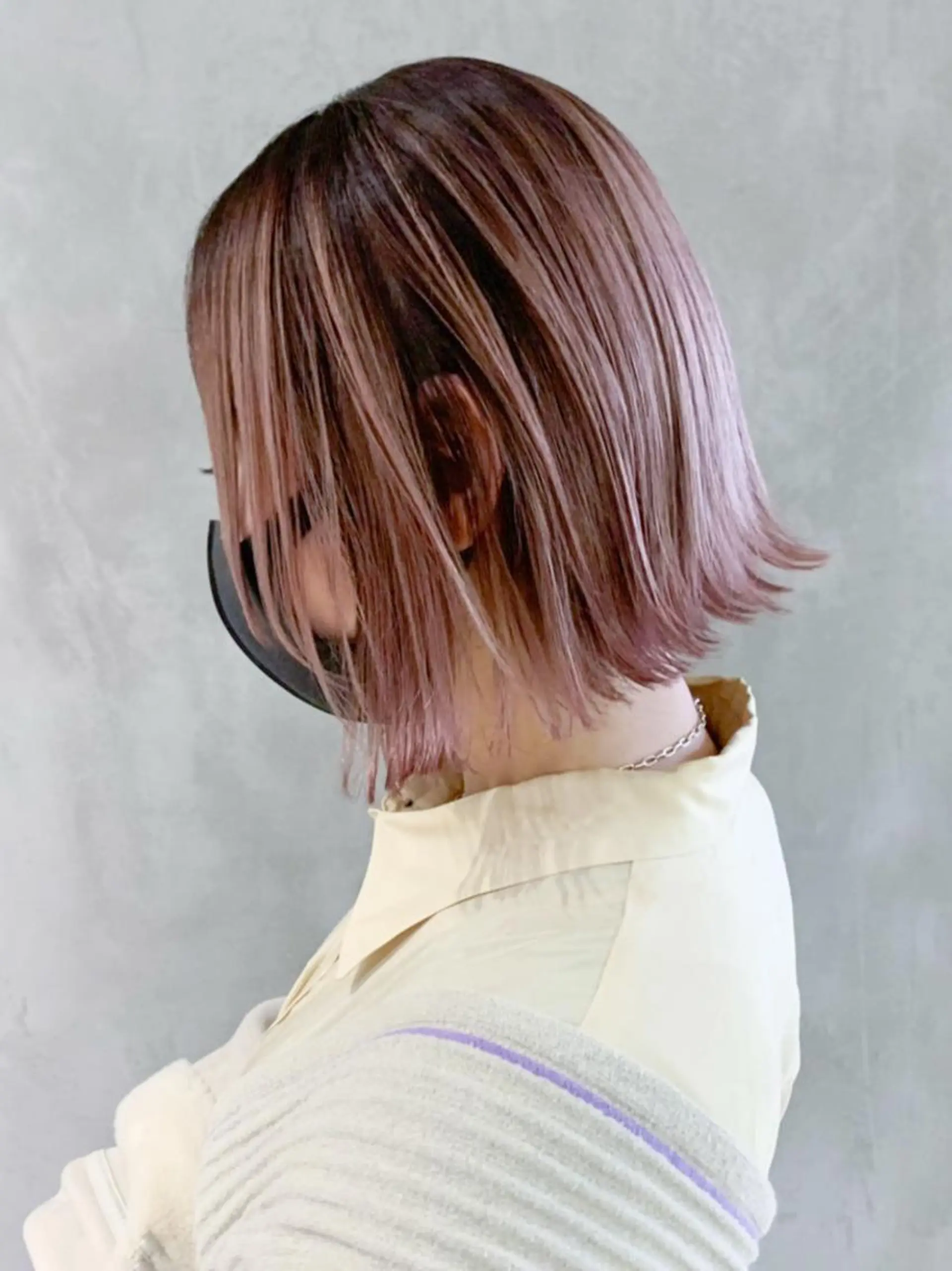 ミディアム カラー パーマ ヘアアレンジ グラデーションカラー ピンクカラー ITbyALBUM 中野店のヘアスタイル