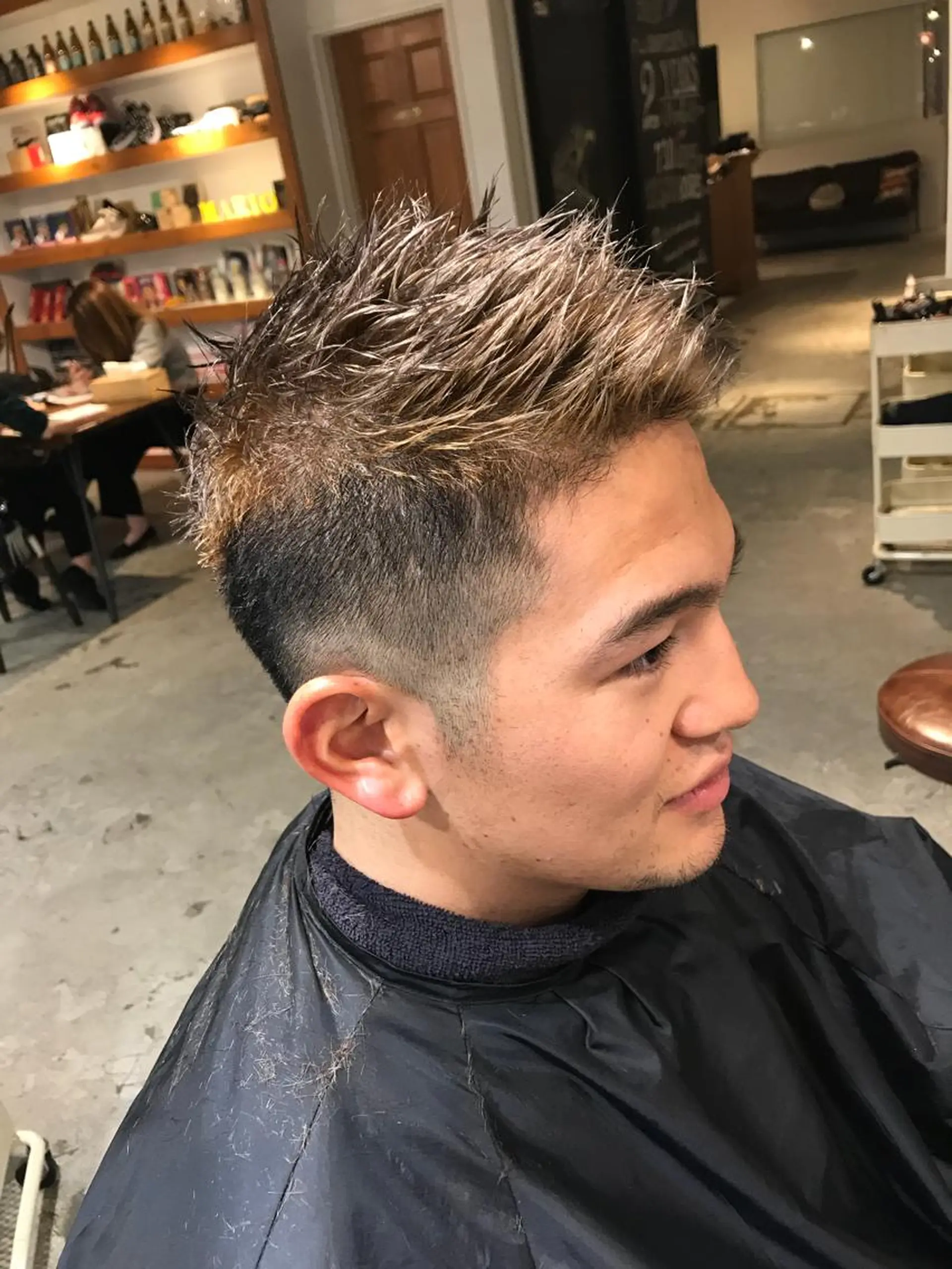 ショート カラー パーマ ヘアアレンジ メンズ キッズ Forest. -髪質改善-のヘアスタイル