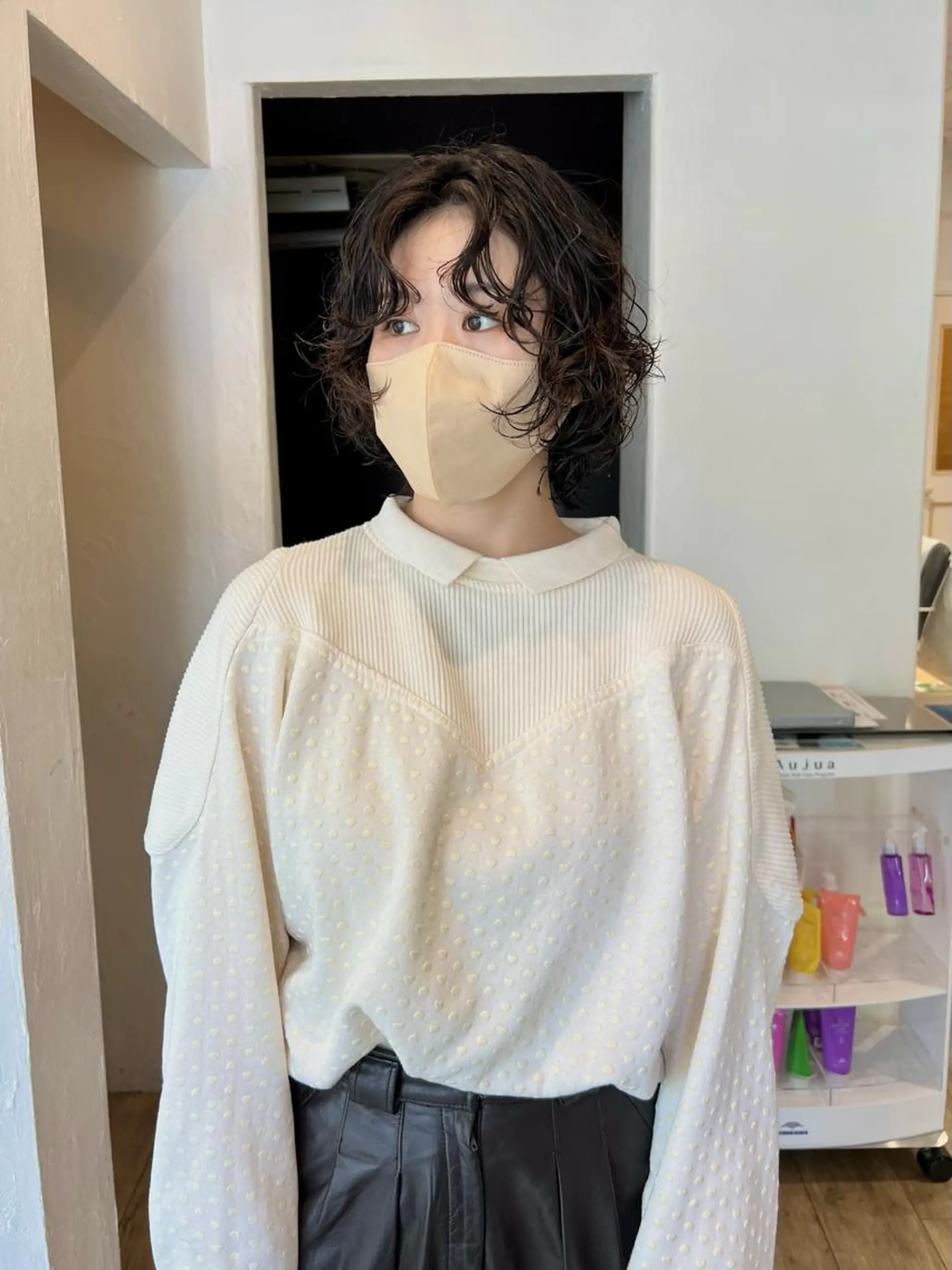 ショート パーマ 店長　ショート& パーマ　坂本のヘアスタイル