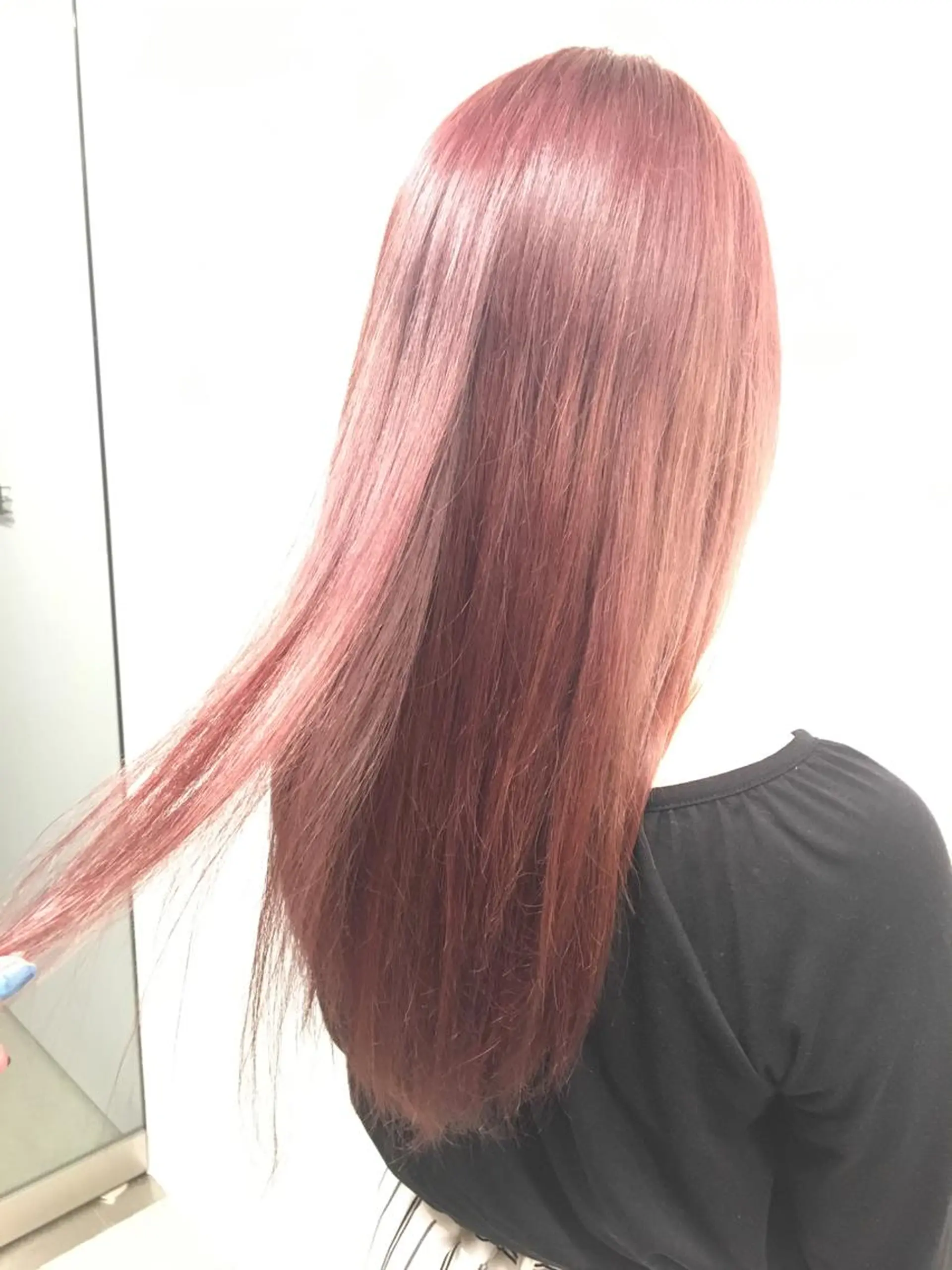 セミロング カラー ピンクカラー c& ちはるのヘアスタイル