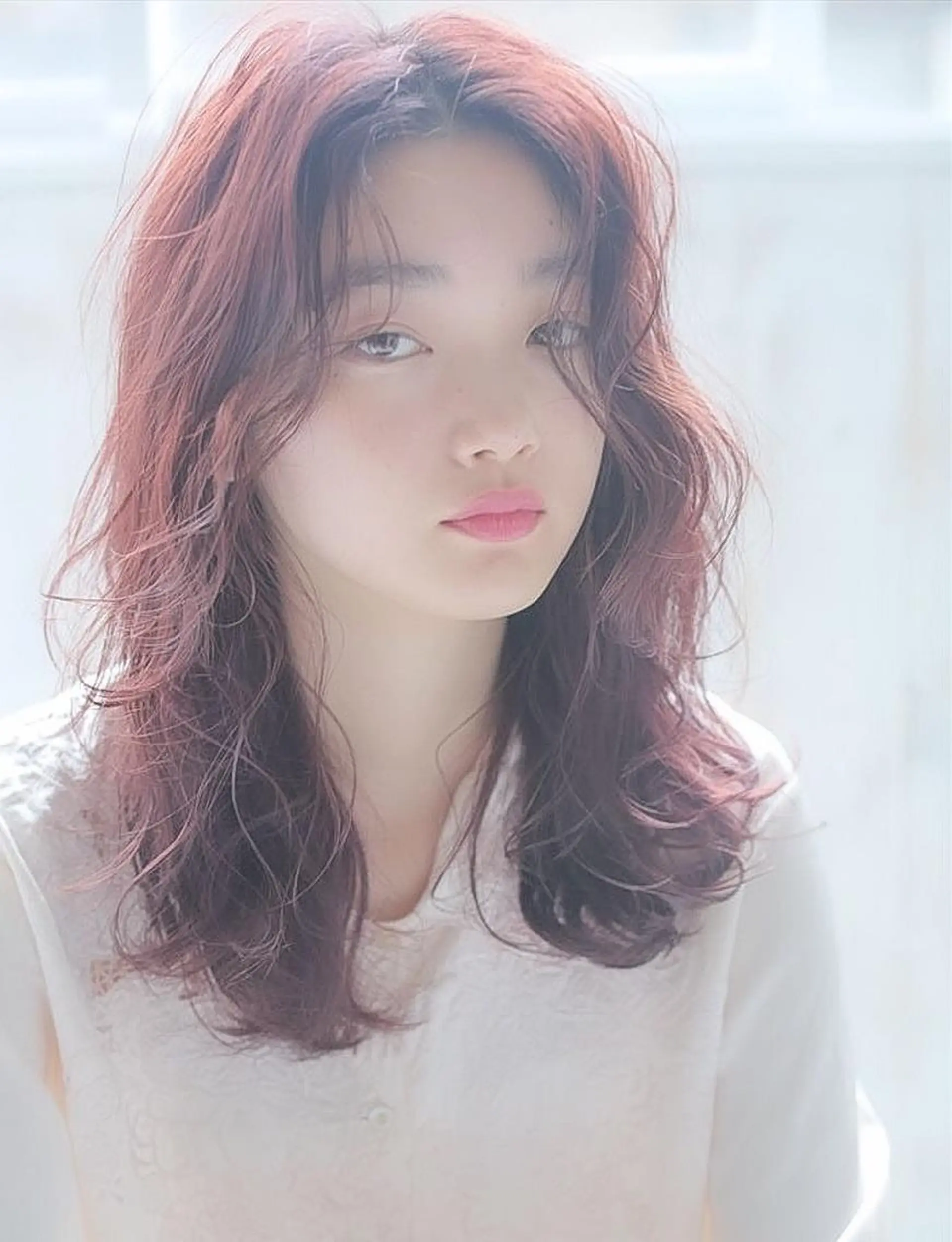 ミディアム パーマ カラー UP-PU ART  HAIRのヘアスタイル