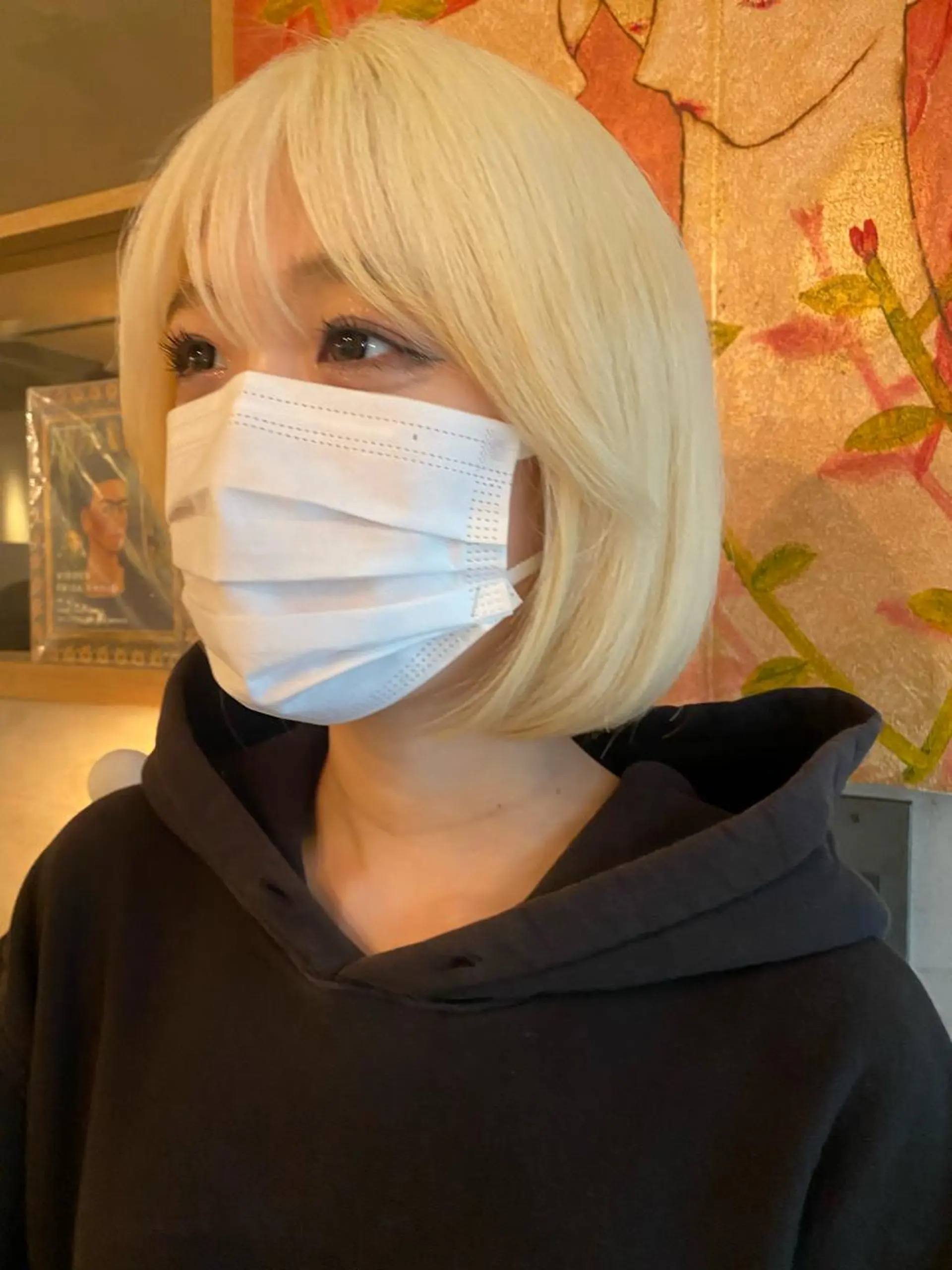 カラー 抜きっぱなしブロンド ブロンド ウツワ所属・田中 南帆のヘアスタイル