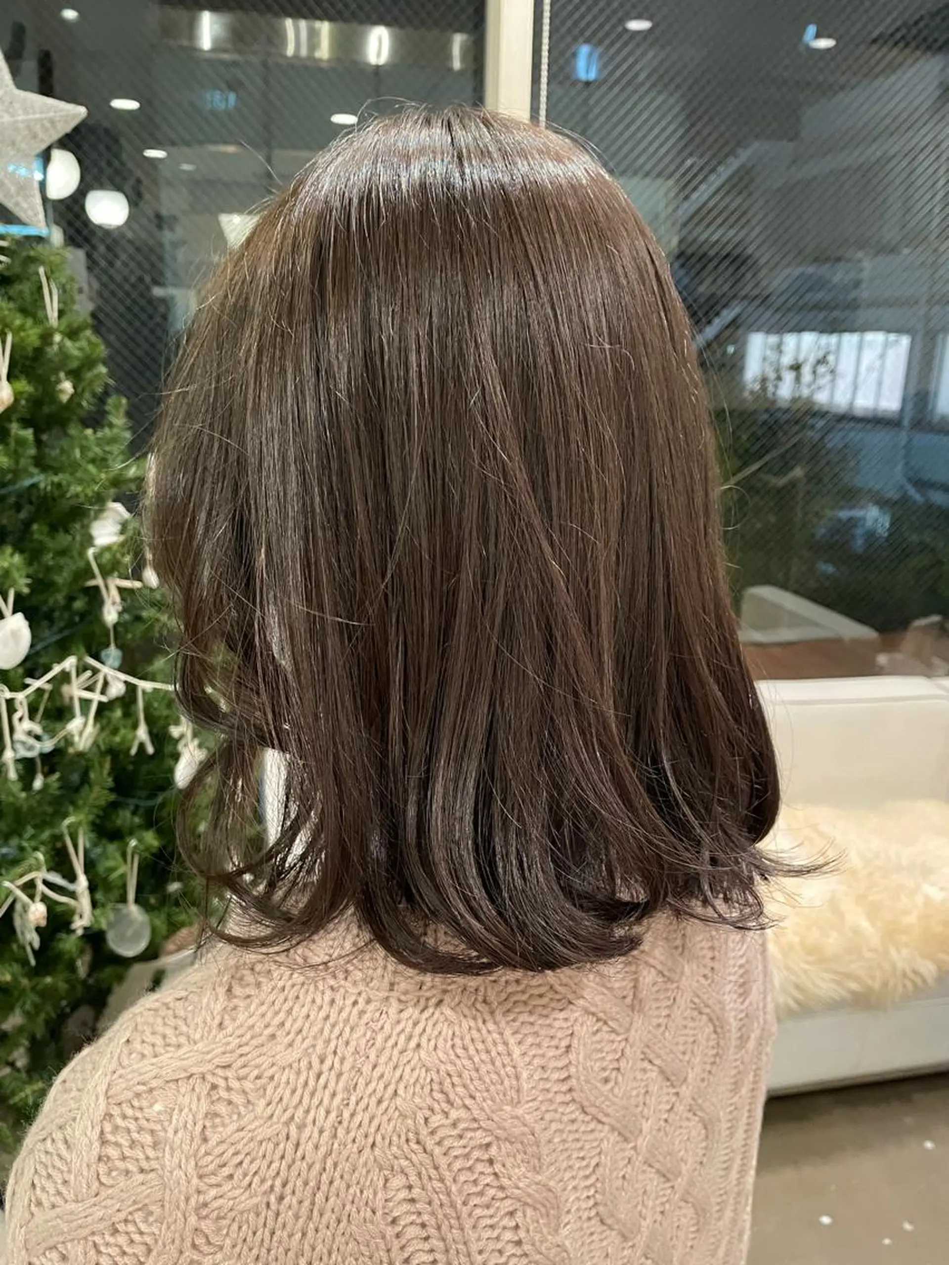 セミロング カット ヘアカラー トリートメント ヘアセット 🍑まき/カット /髪質改善カラー🍑のヘアスタイル