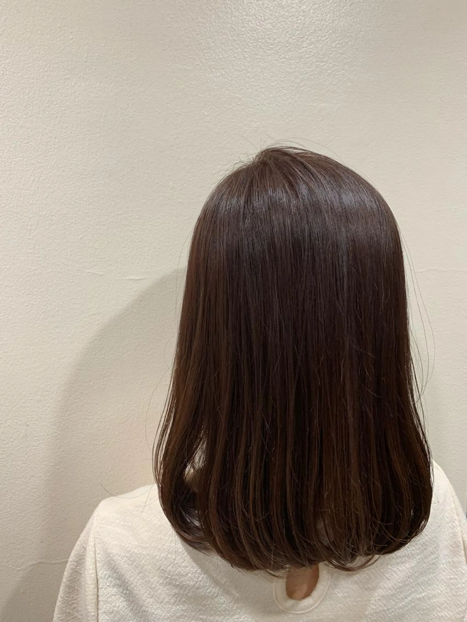 セミロング カラー ブラウンカラー オレンジ オレンジブラウン カット ヘアカラー トリートメント 山崎 澪 レイヤーカット/大宮のヘアスタイル