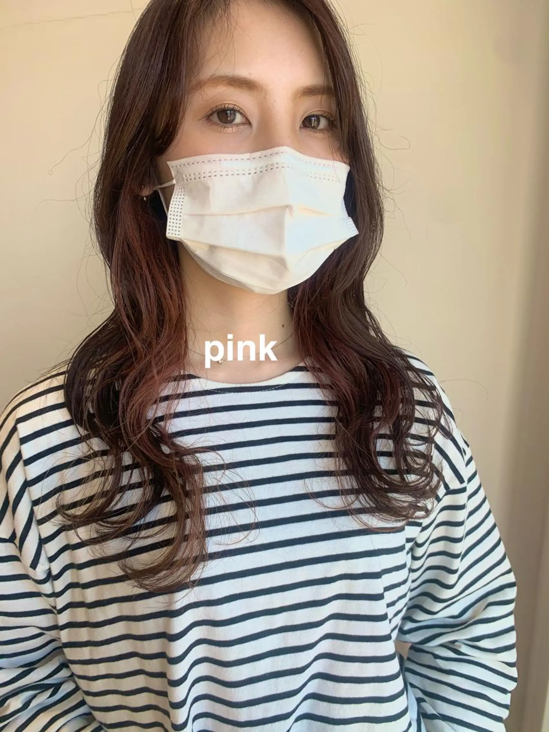 ロング カラー ピンクカラー kitagawa mayuのヘアスタイル