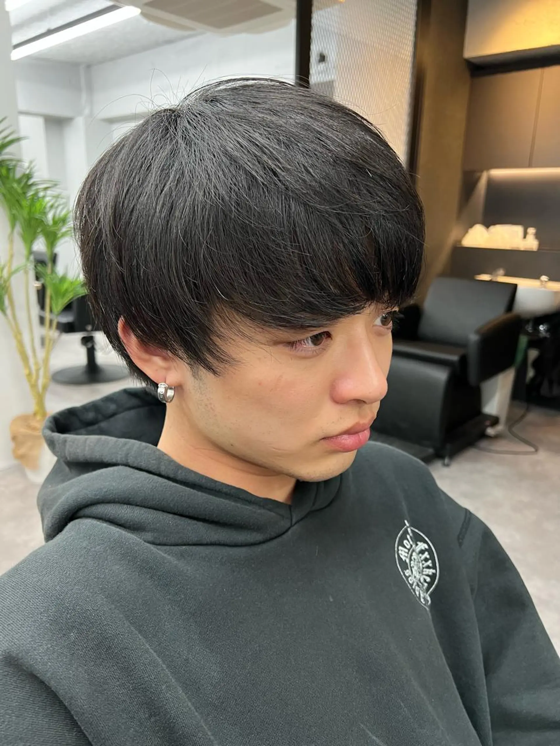 ショート メンズ マッシュ 【曲がる縮毛矯正】 モデル募集🙋カツヤのヘアスタイル