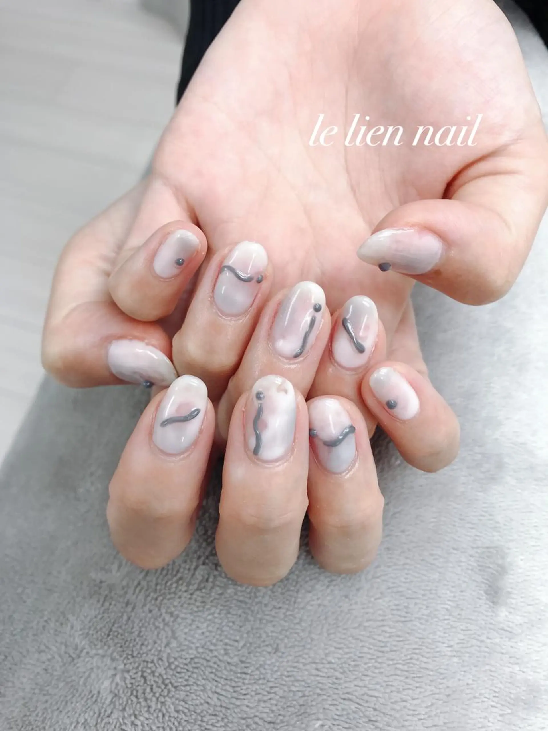 ネイル ニュアンスネイル ハンドネイル le lien nailのネイルデザイン