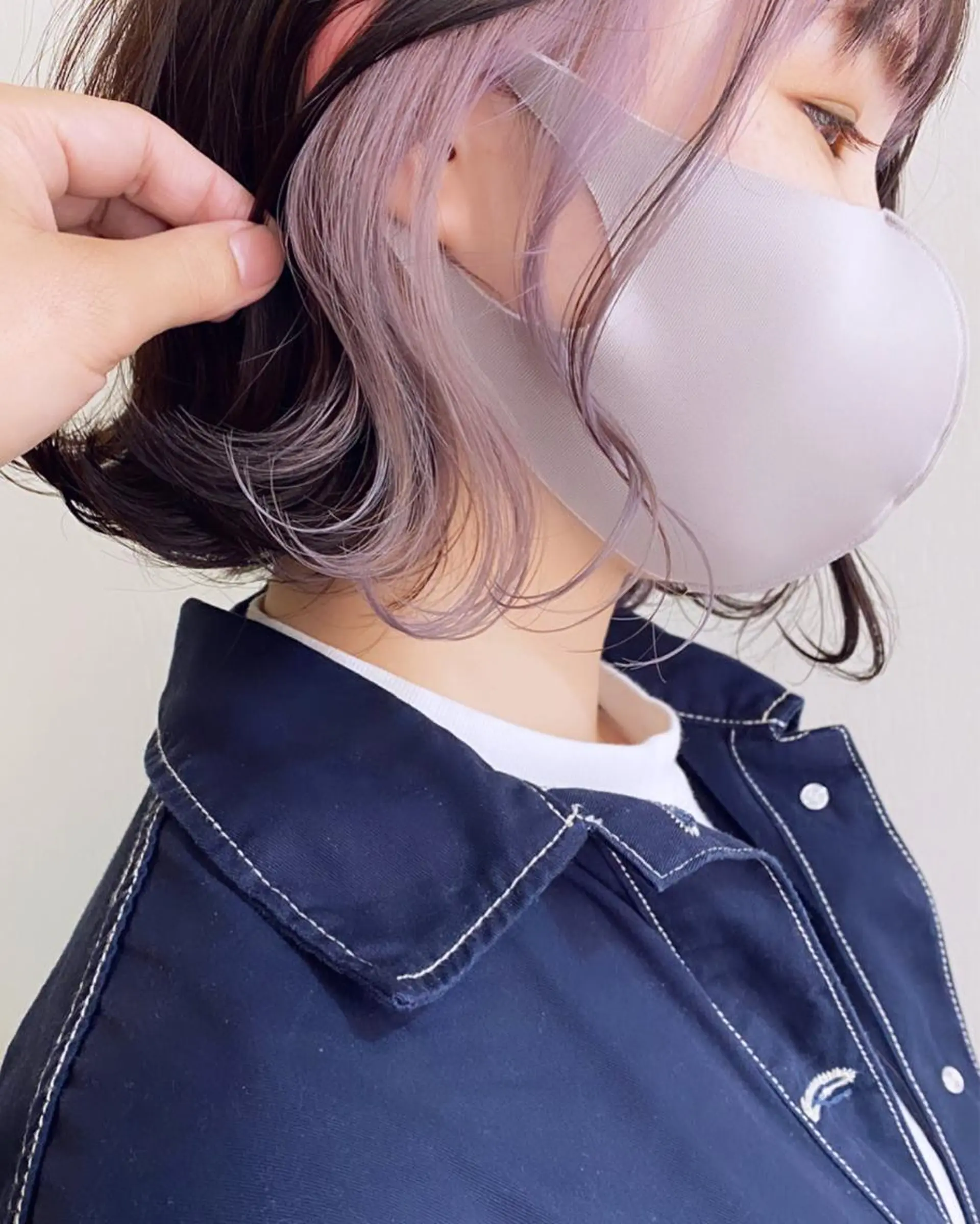 ミディアム カラー アディクシーカラー イルミナカラー トリートメント カット ヘアカラー トリートメント LOVESTOIKE 堂本のヘアスタイル