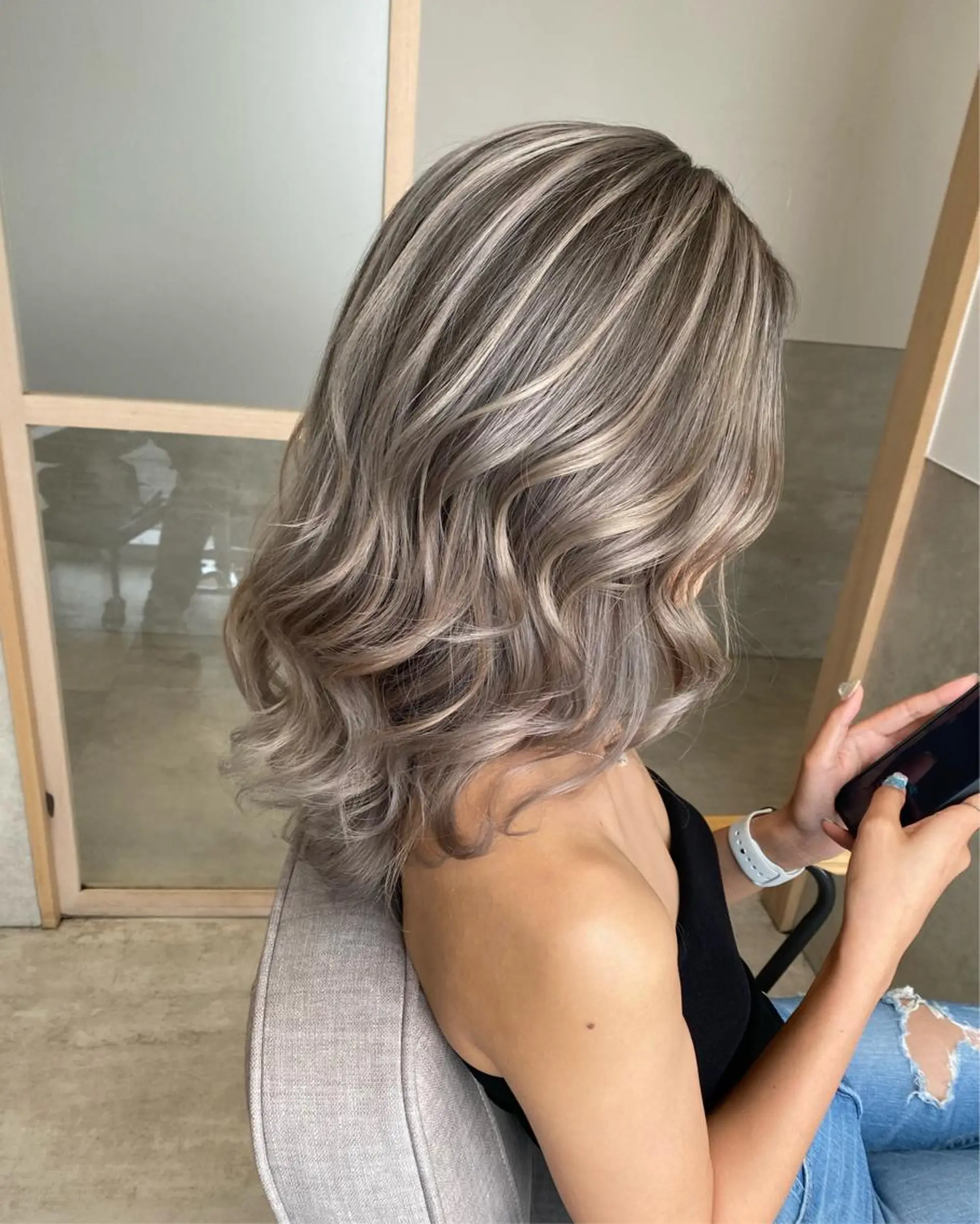 セミロング カラー カット ヘアカラー gotoday所属・上品カラー HIDEのヘアスタイル