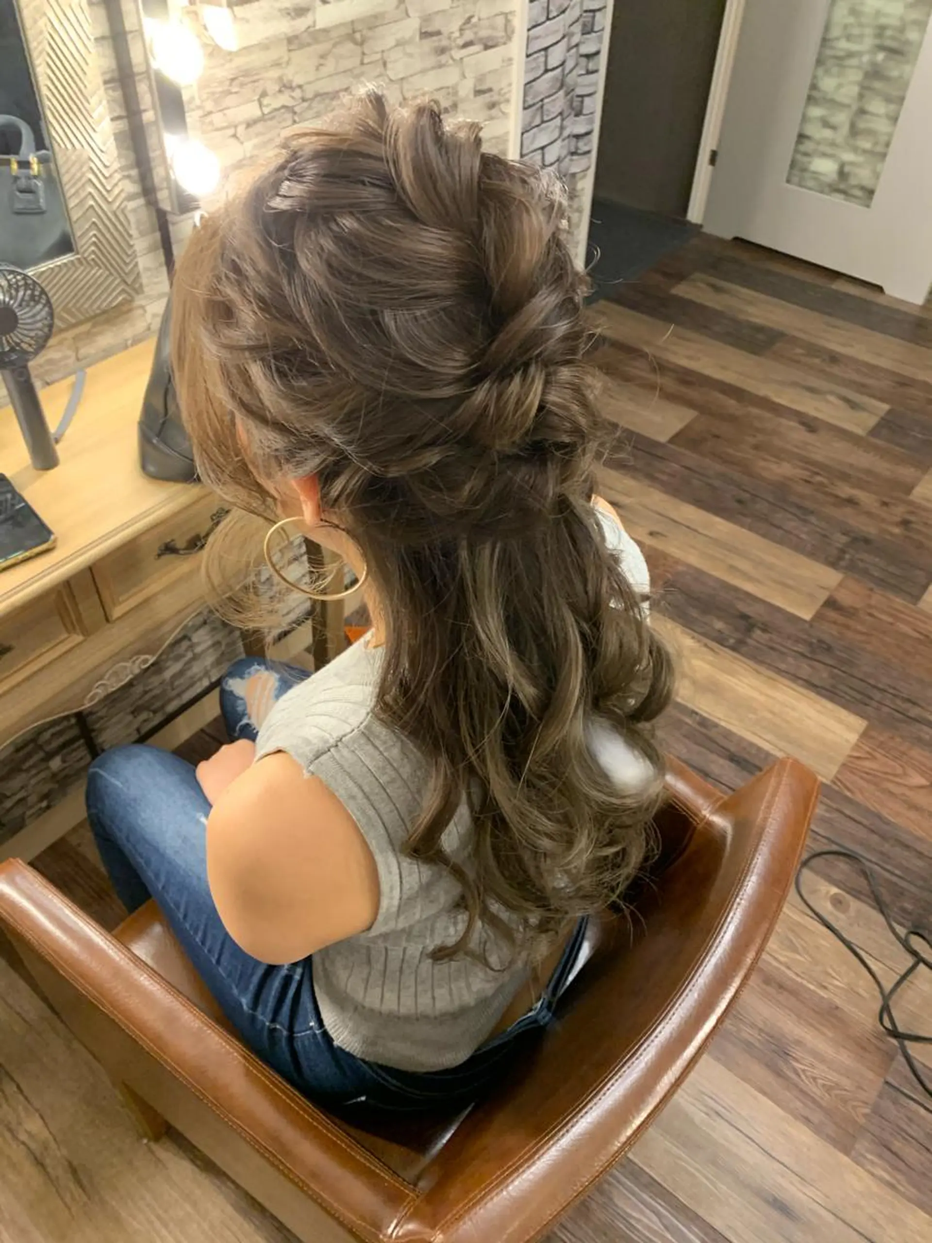 ヘアアレンジ ハーフアップ hair make  Lucciのヘアスタイル