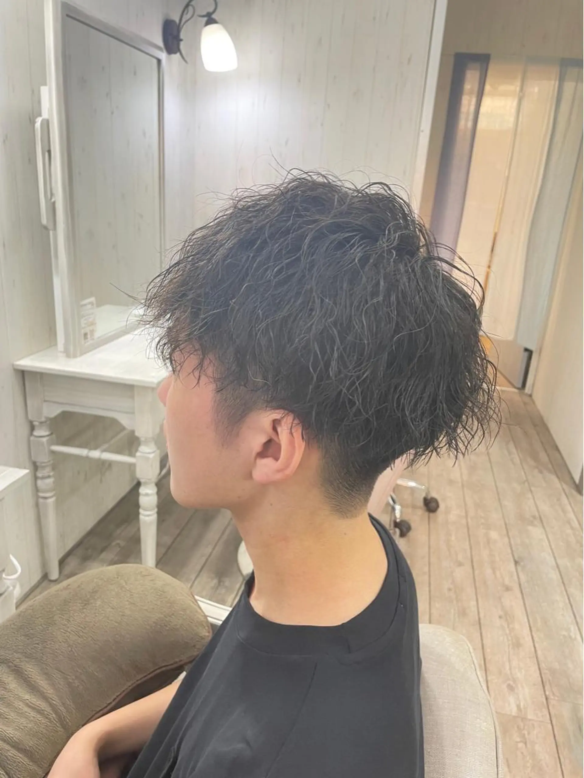 パーマ メンズ ヘアカラー パーマ イシジマ タカナリのヘアスタイル